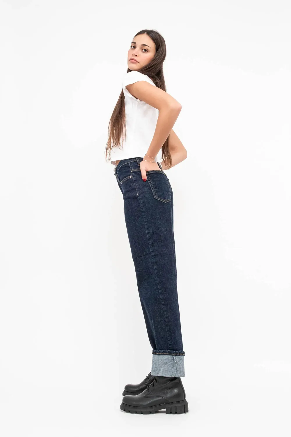 JEANS BAGGY RISVOLTO