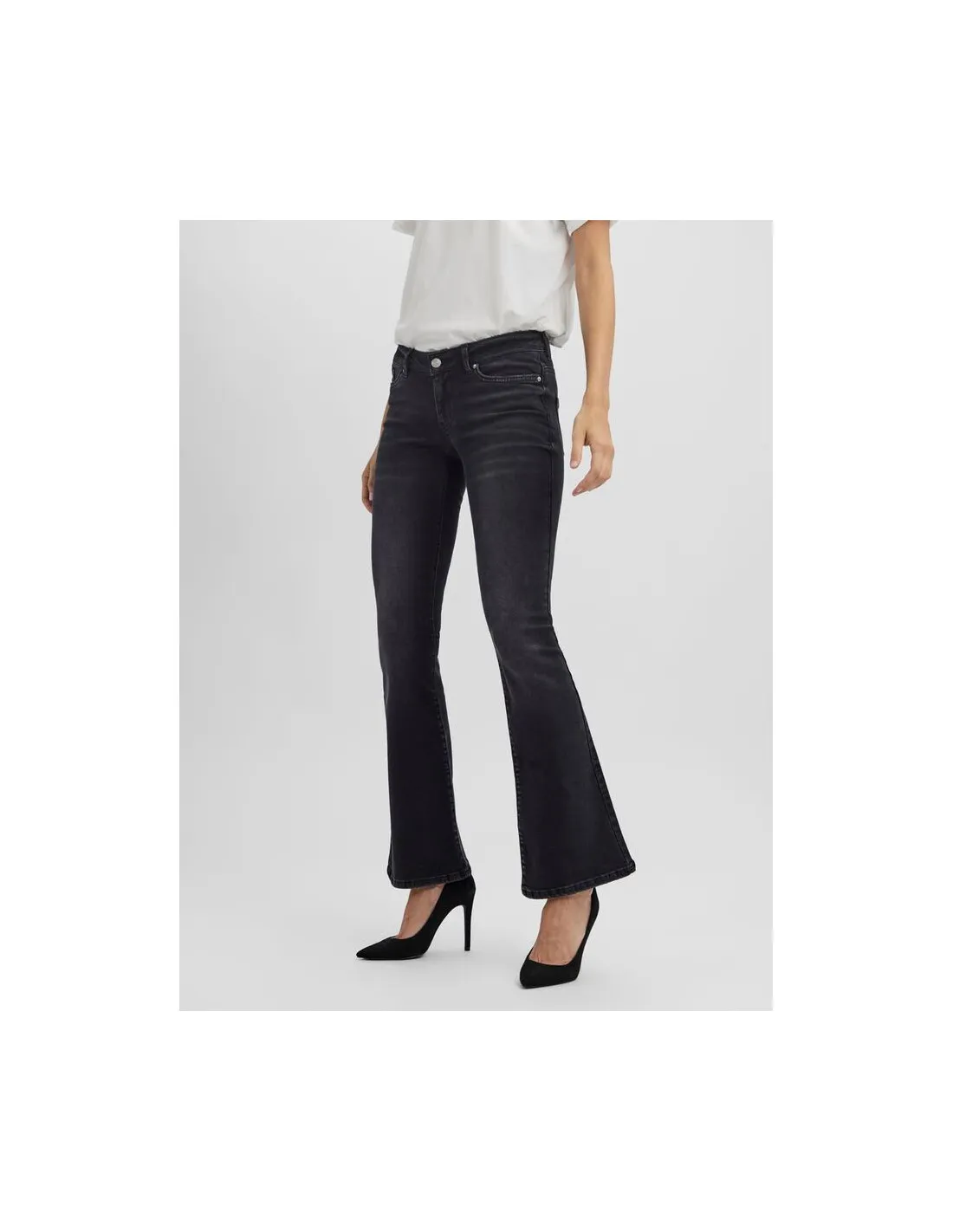 Jeans nero donna Vmsigi Vero Moda