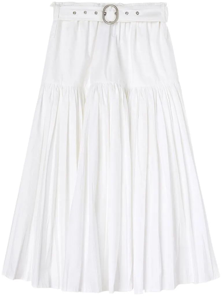 jil sander Gonna a pieghe