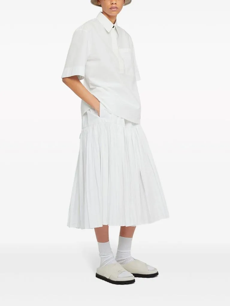 jil sander Gonna a pieghe