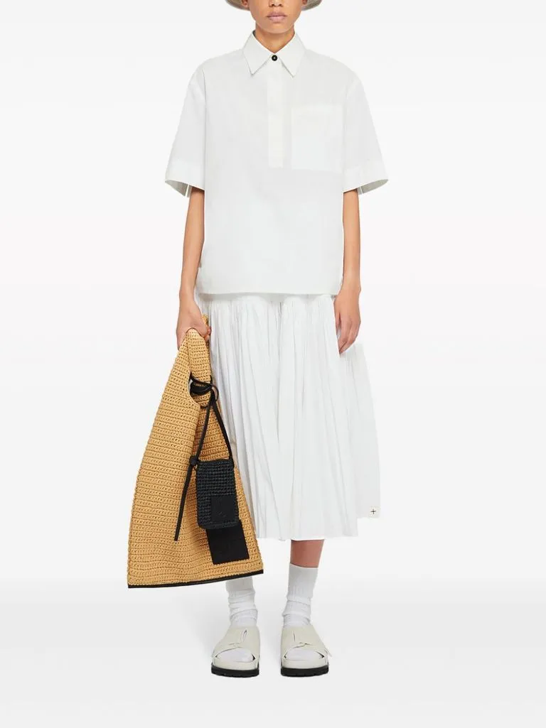 jil sander Gonna a pieghe