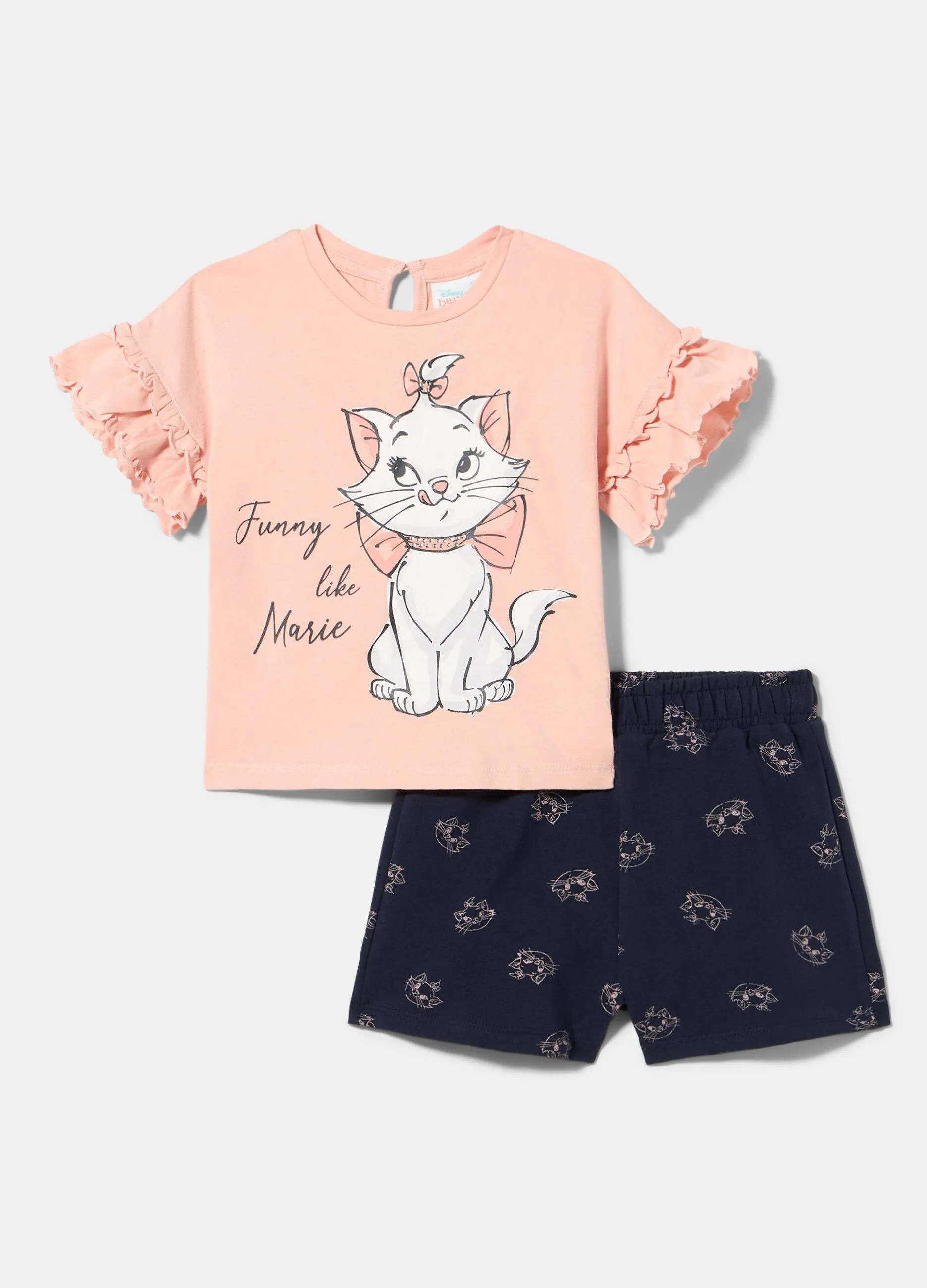 Jogging set Disney in cotone elasticizzato neonata