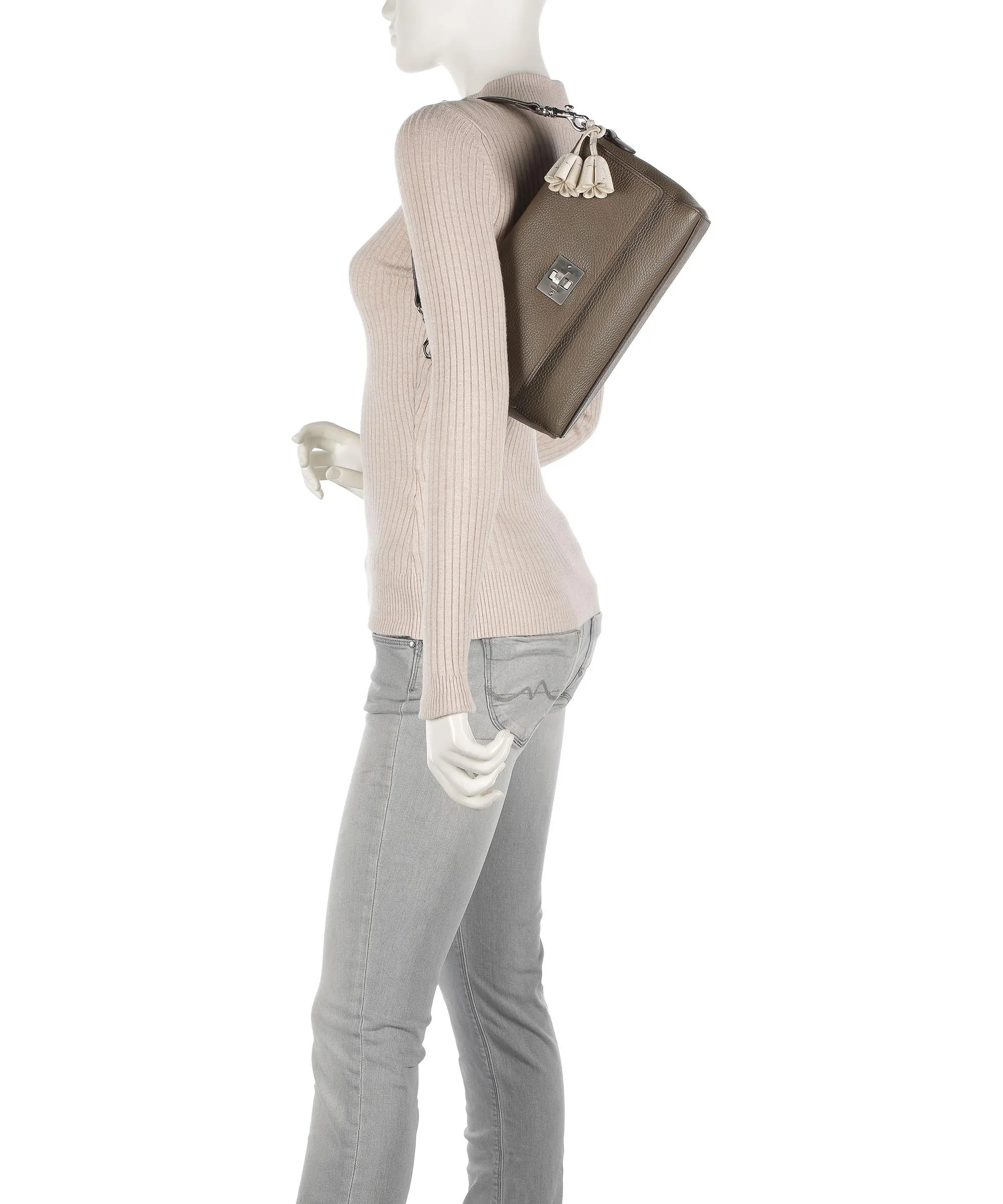  JOOP! chiara 2.0 Muna Borsa a spalla pelle di vacchetta grana taupe  