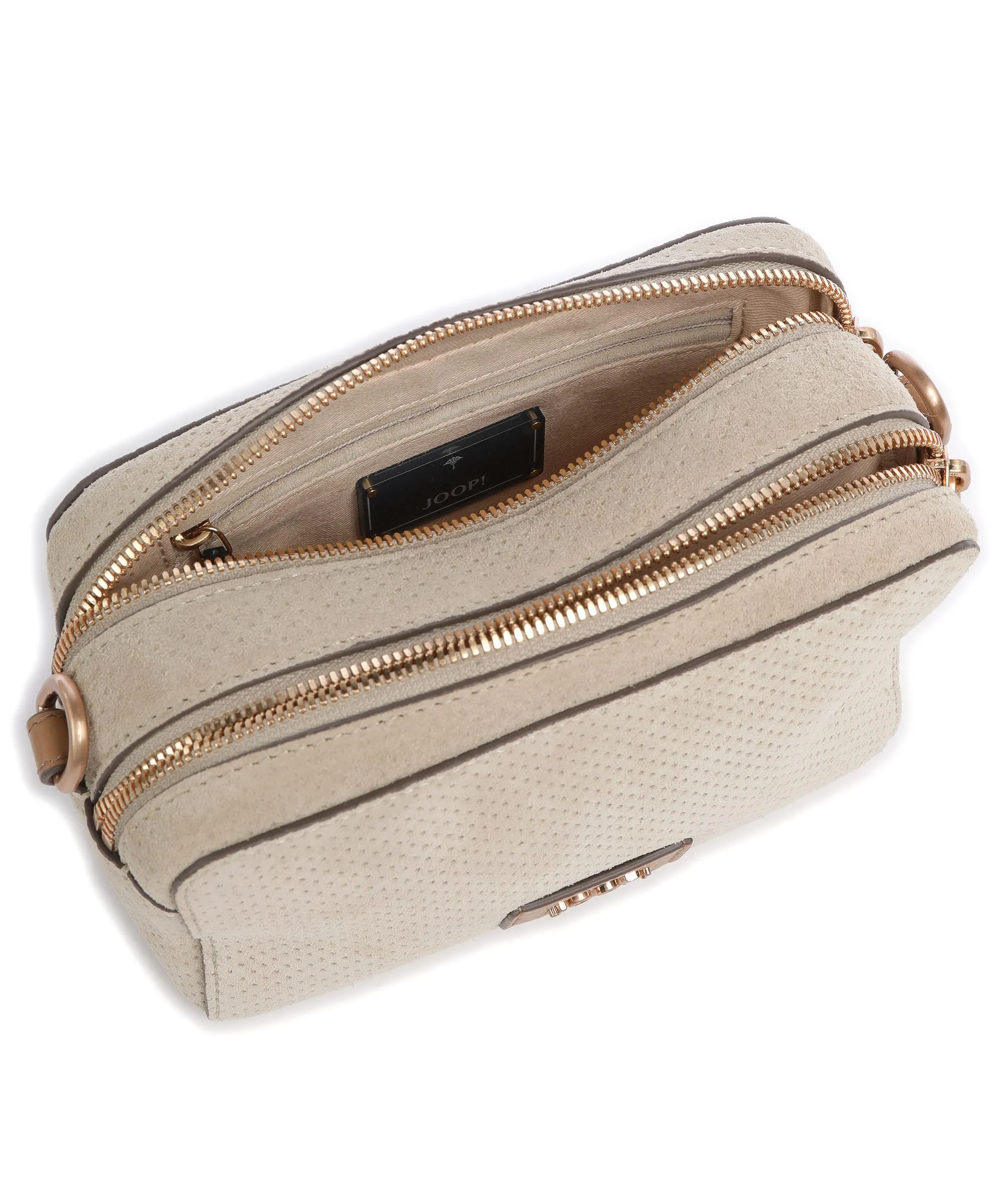  JOOP! Perforare Susan Borsa a tracolla pelle bovina ruvida beige  