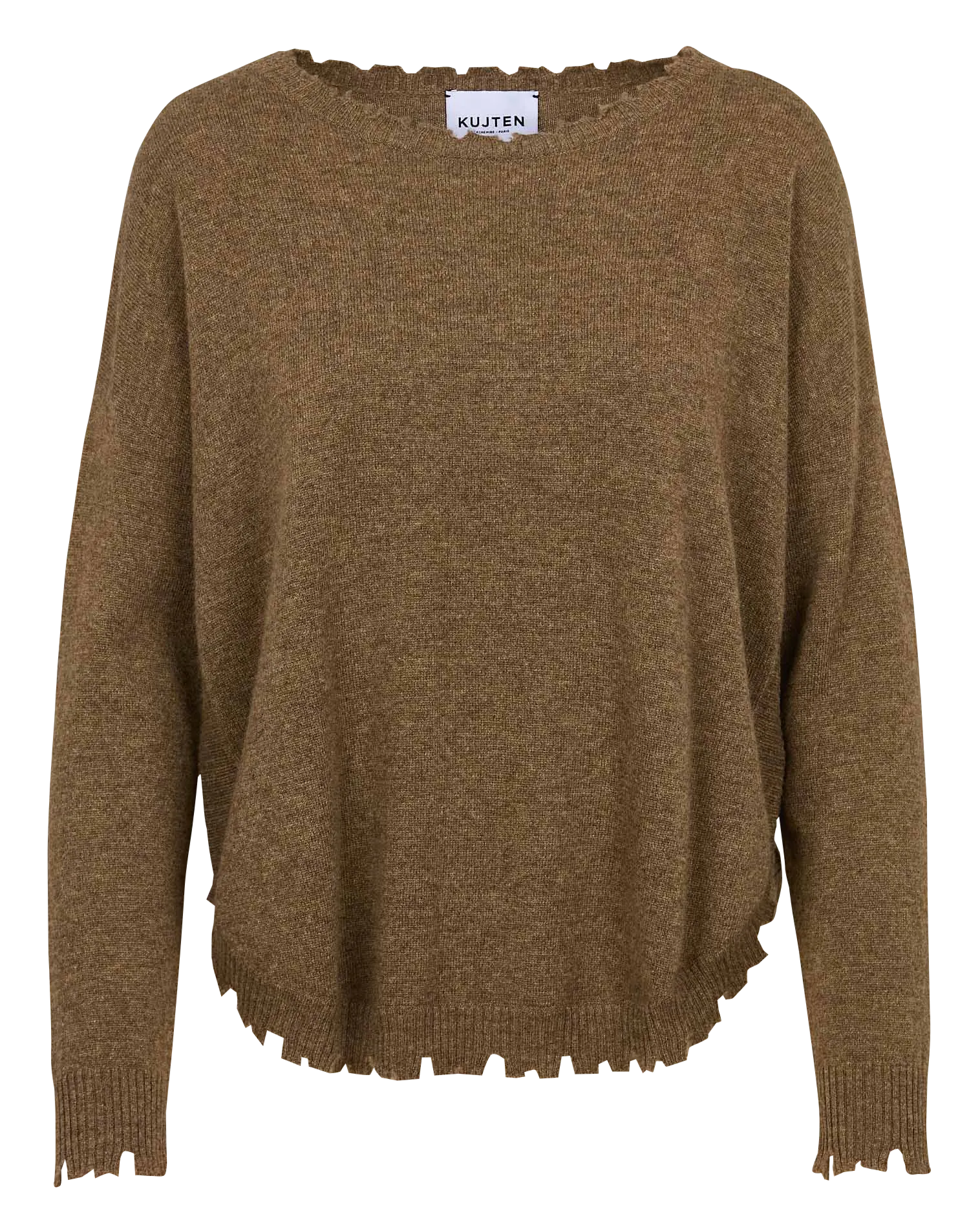  KUJTEN   MELA - Maglione oversize in maglia cashmere | Verde