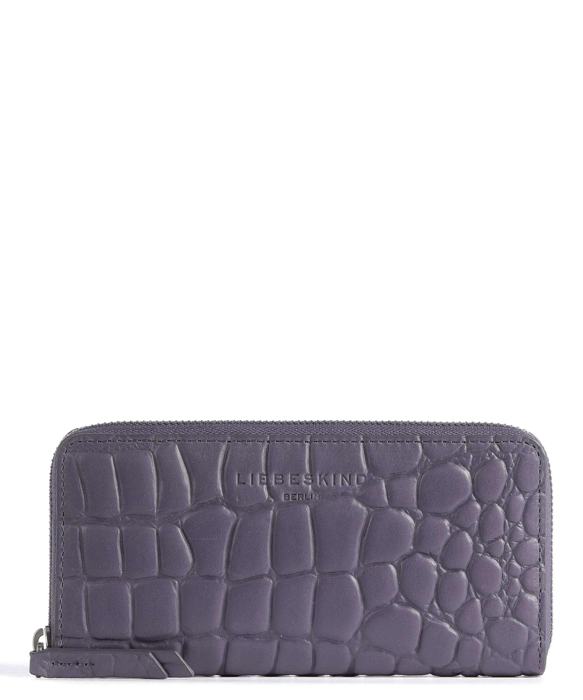  Liebeskind Gigi Waxy Croco Portafoglio pelle in rilievo lillà  