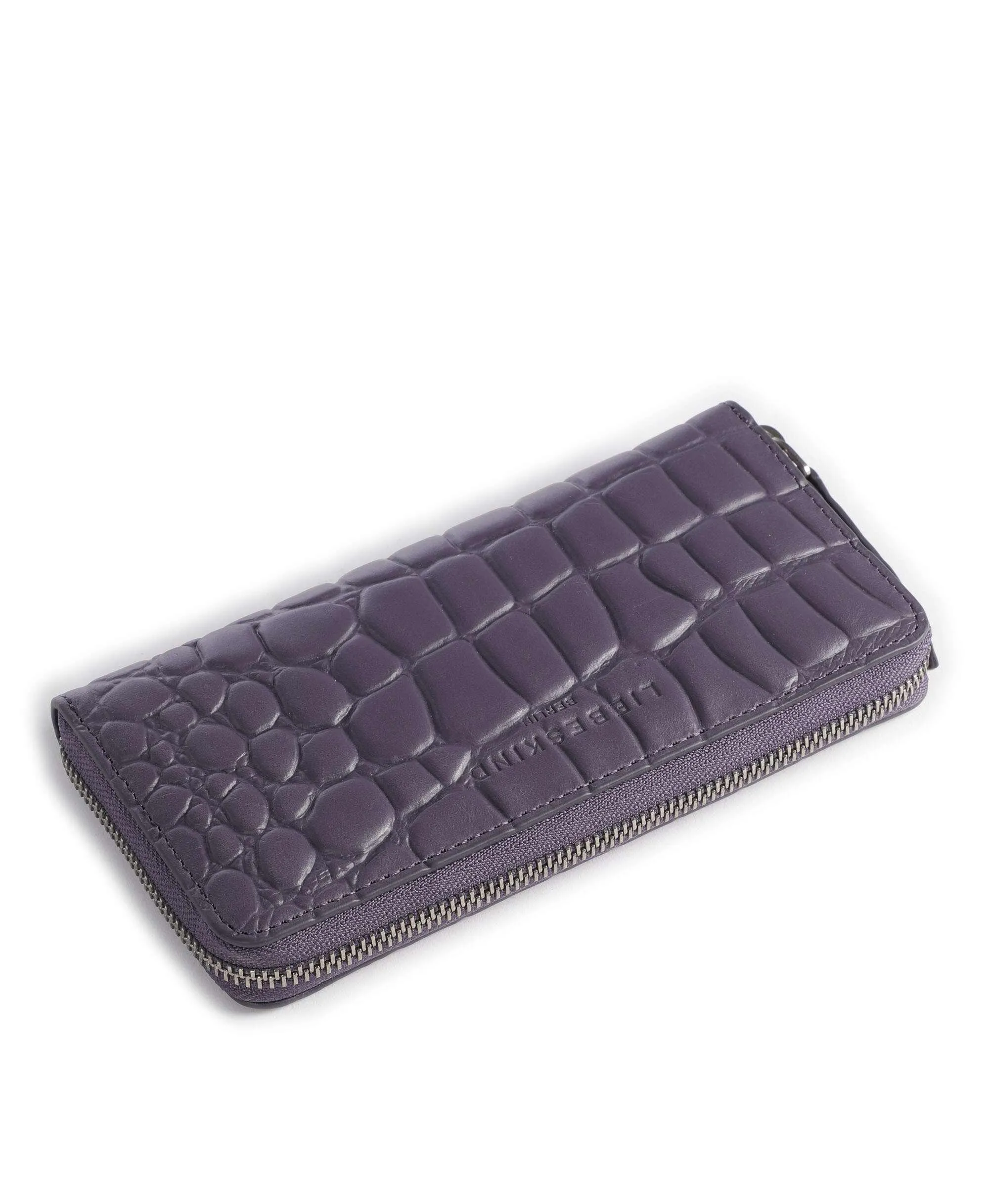 Liebeskind Gigi Waxy Croco Portafoglio pelle in rilievo lillà  