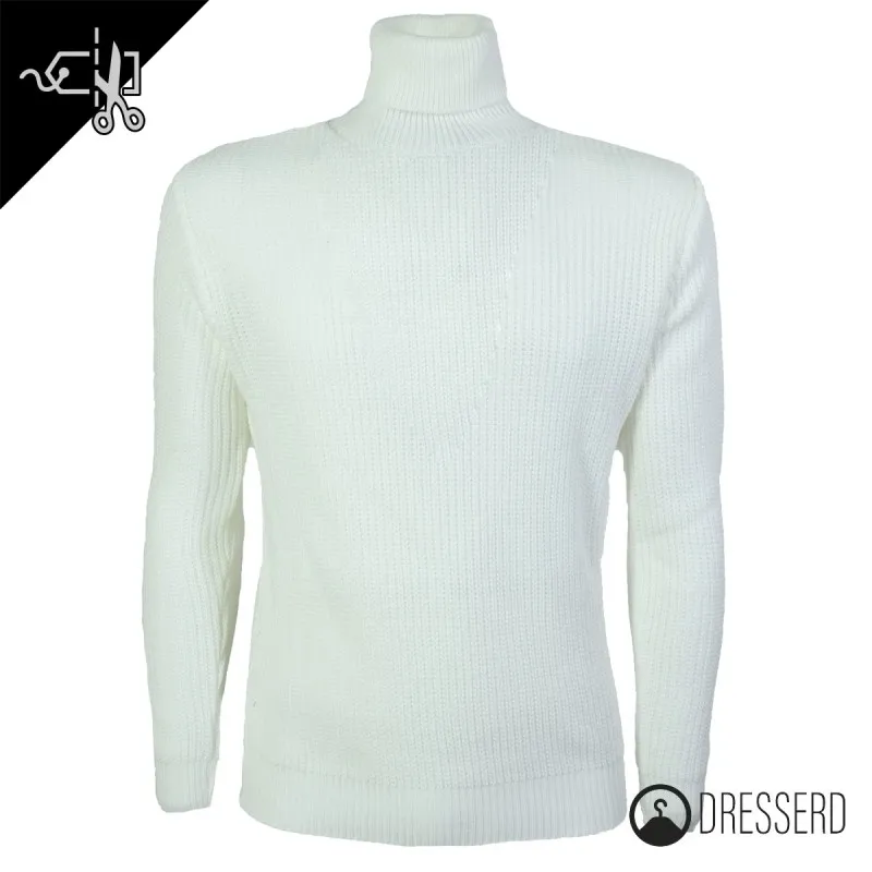 Maglia Uomo dolcevita maglione collo alto Invernale Maglie Trama Pesante Dresserd