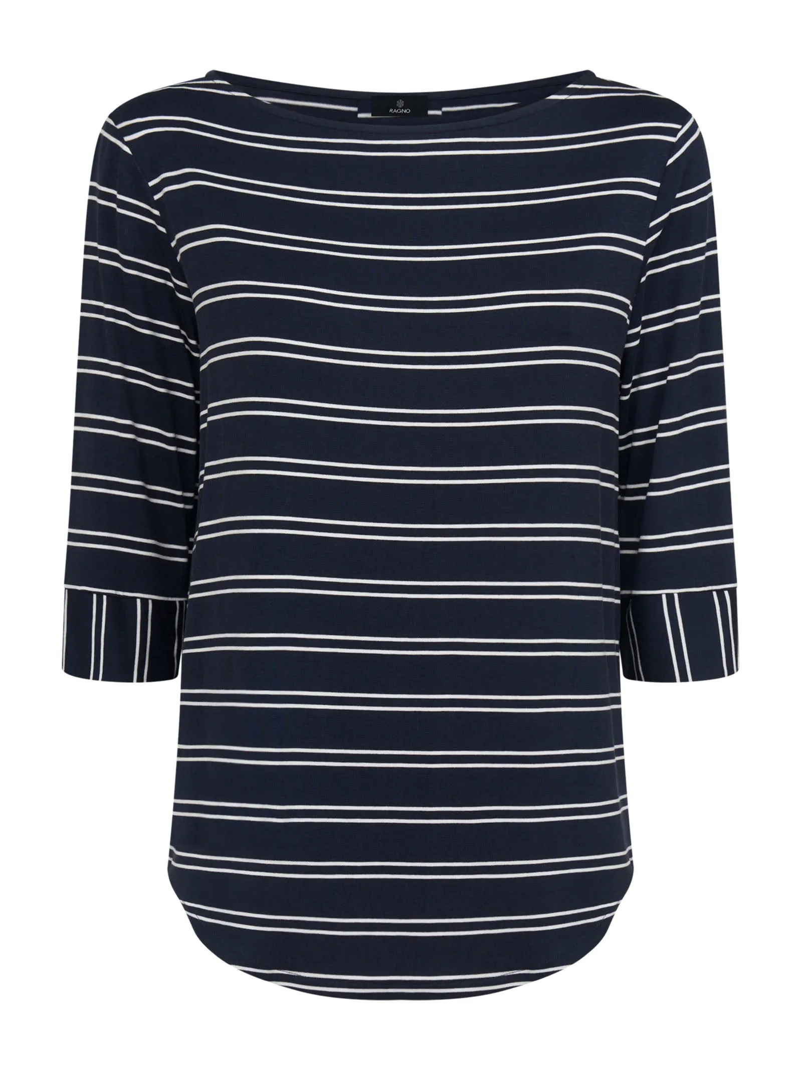 Maglietta con collo a barchetta in Viscosa Summer - FANT.DARK BLUE