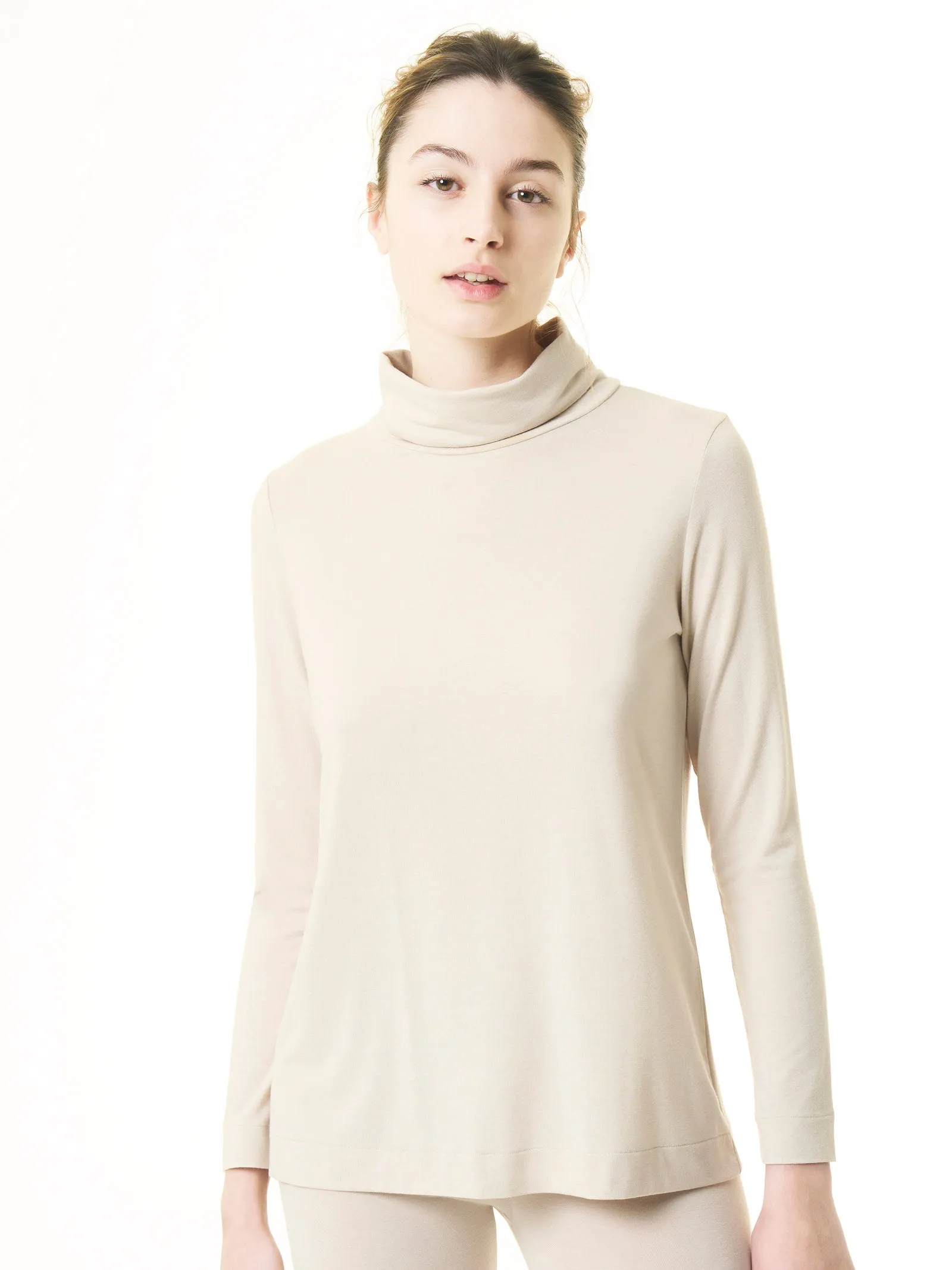 Maglietta con collo morbido in filato Tenderwool - Casha