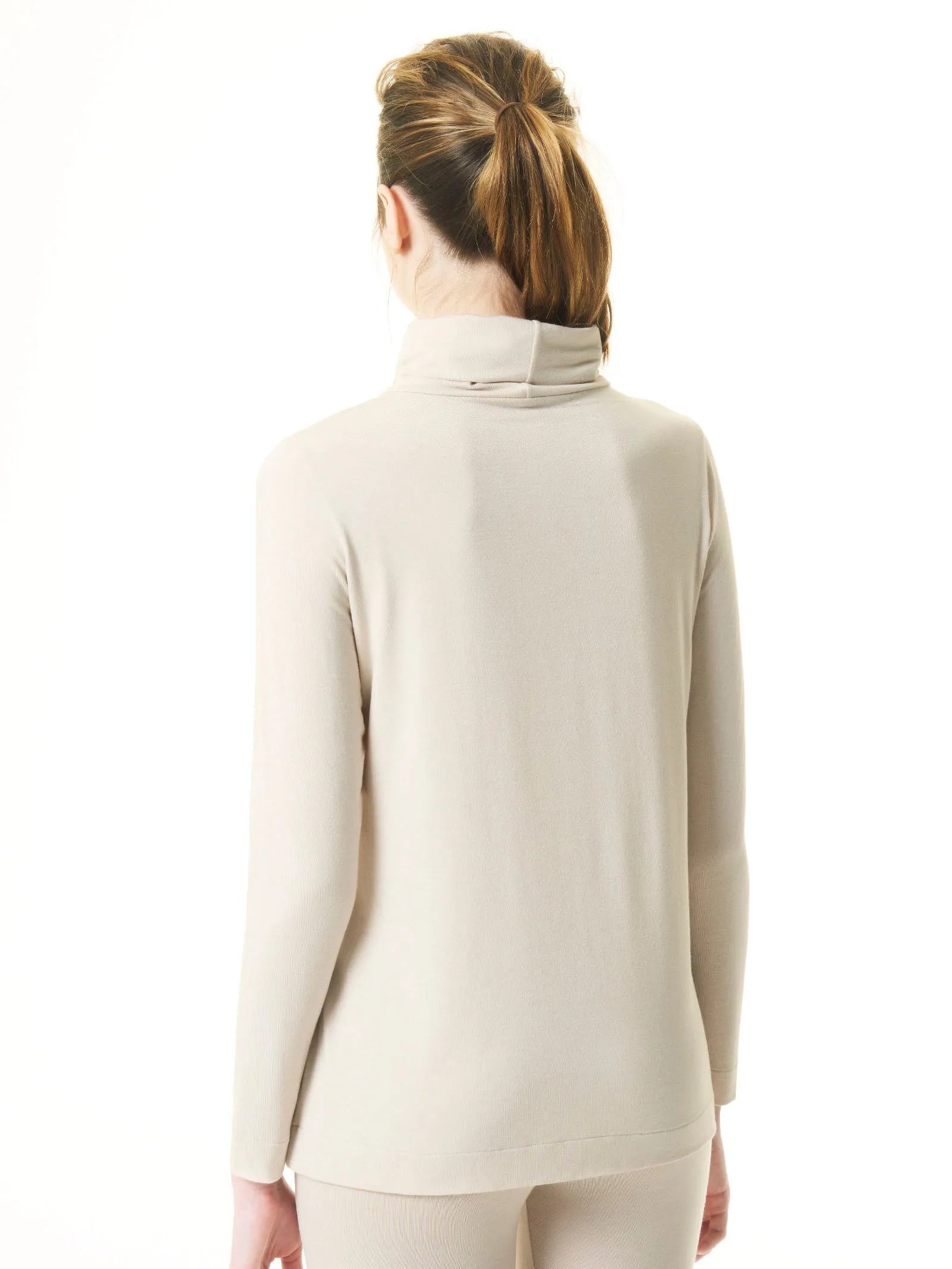 Maglietta con collo morbido in filato Tenderwool - Casha