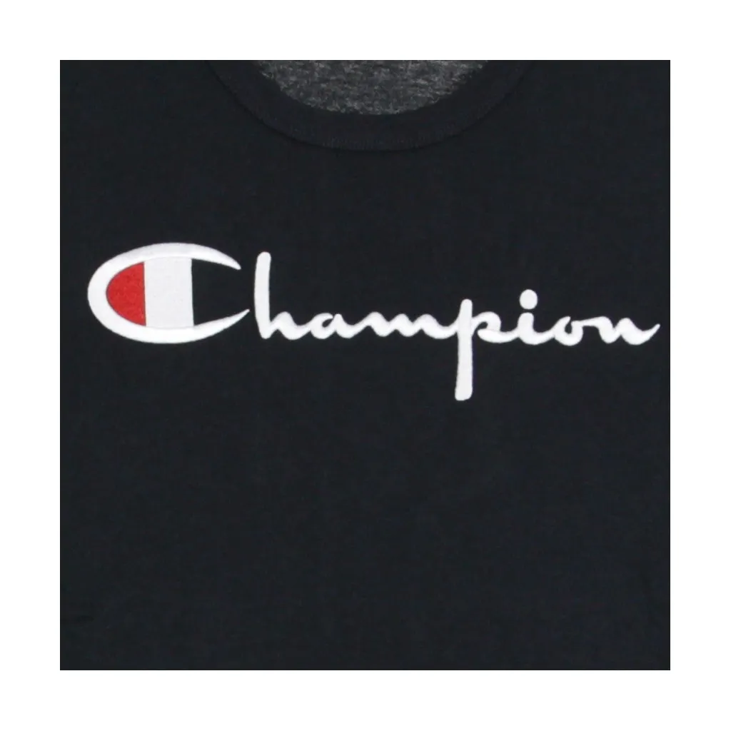 MAGLIETTA CREWNECK TEE NAVY