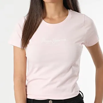 Maglietta sottile da donna New Virginia Pink