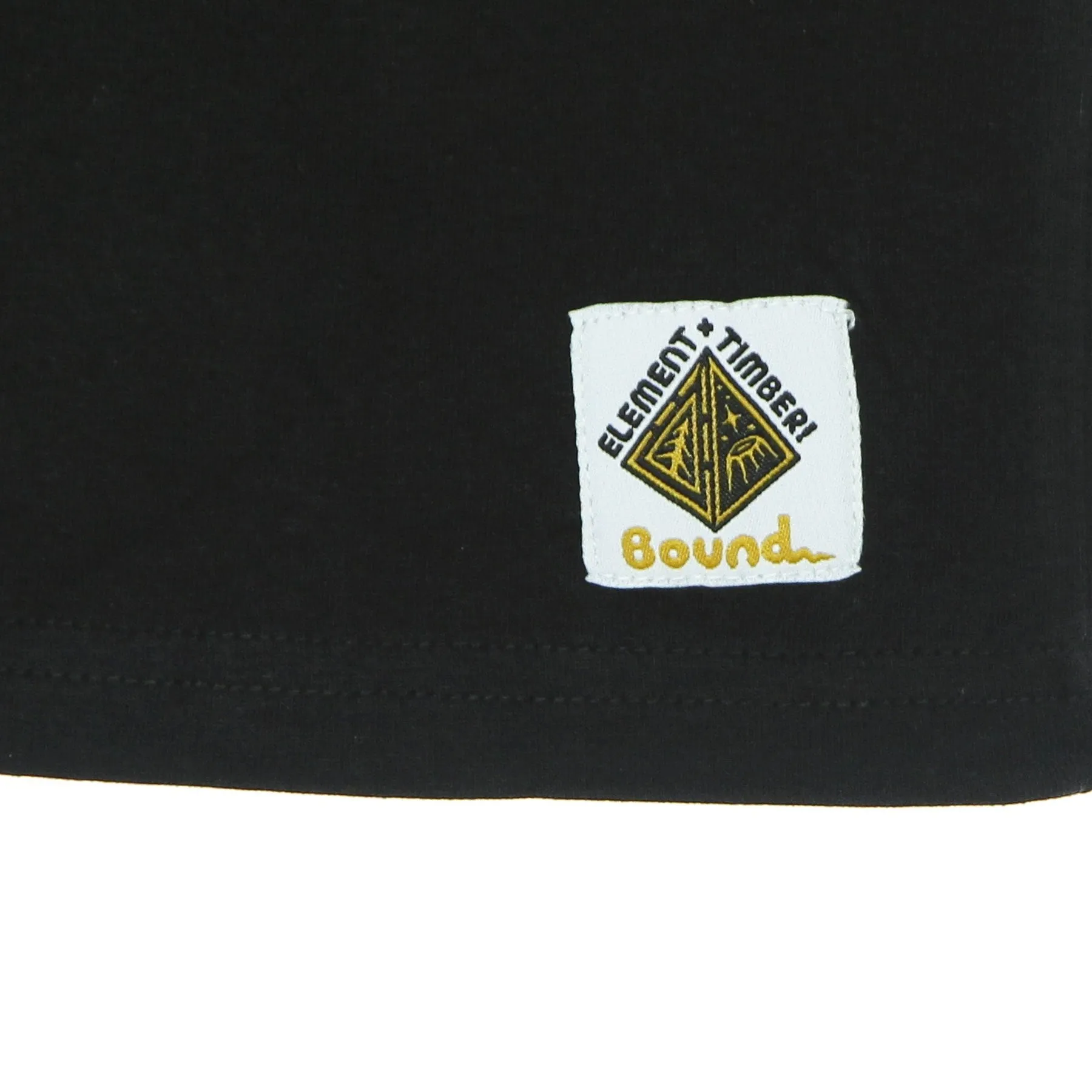 Maglietta Uomo Cracks Tee X Timber Flint Black