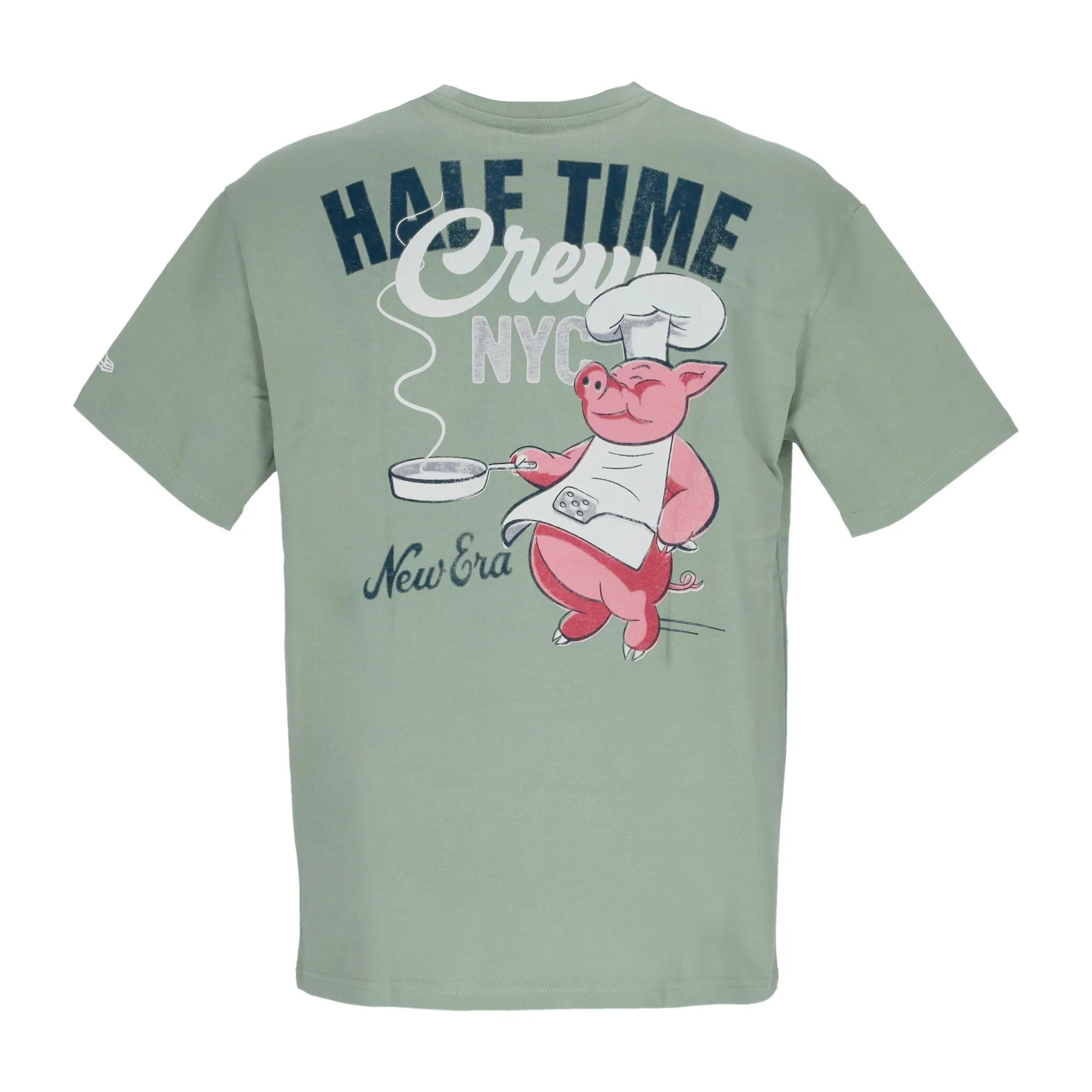 Maglietta Uomo Ne Half Time Tee Newera Green Med/white