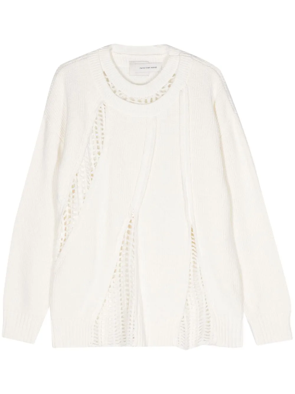 Maglione a maniche lunghe in bianco  Feng Chen Wang - uomo