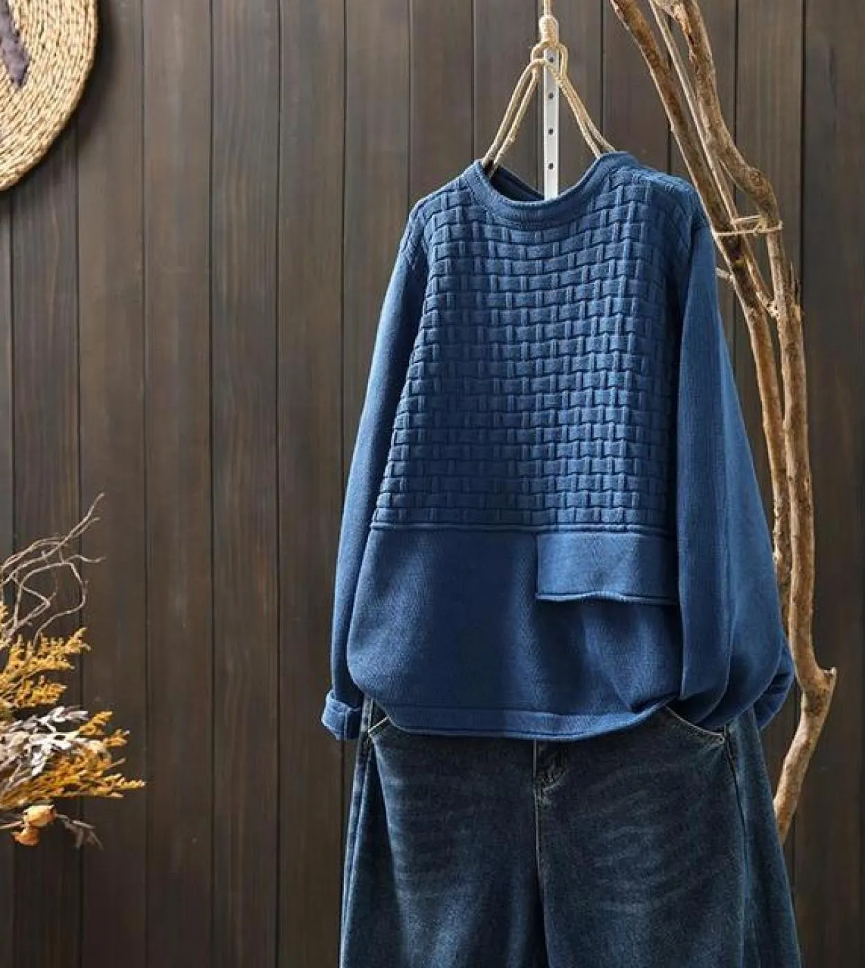 Maglione allentato a maniche lunghe da donna in stile autunno New Arts Maglione in cotone solido con scollo a O casual tutto abb
