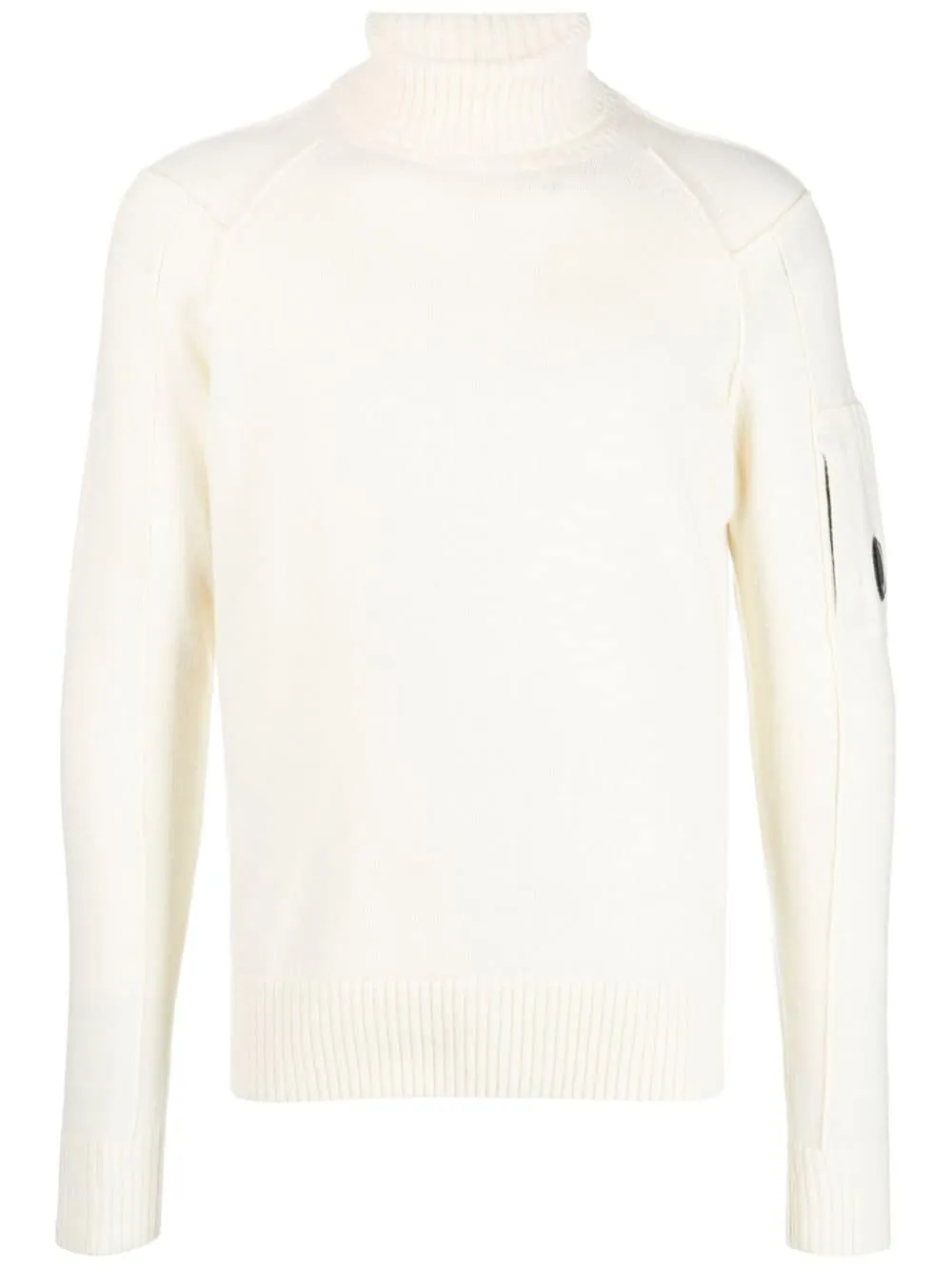 maglione bianco collo alto