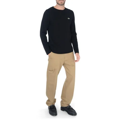 Maglione Comme Des Garçons Shirt x Lacoste nero con maxi logo