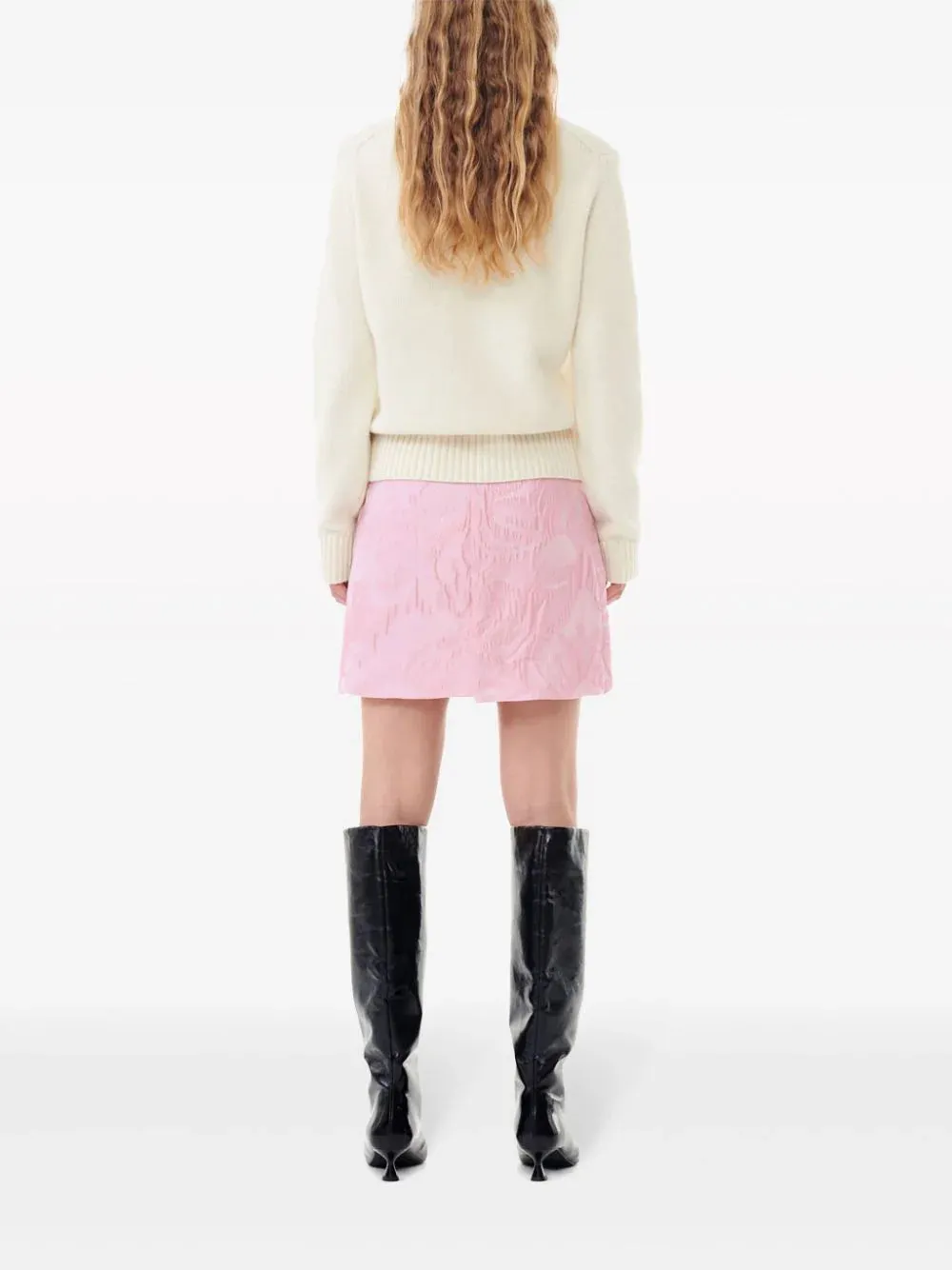 Maglione con cuore a intarsio
