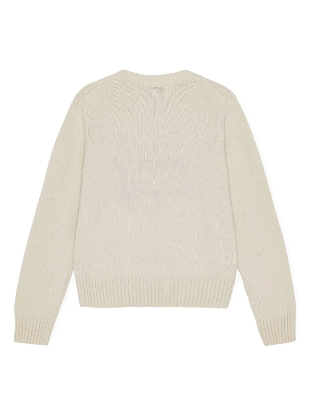 Maglione con cuore a intarsio