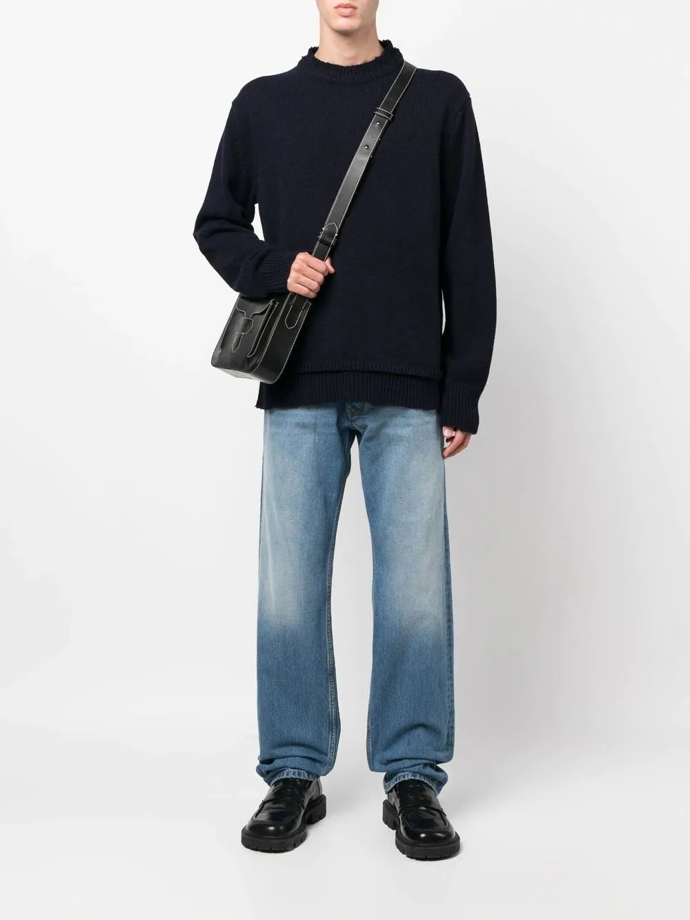 Maglione con toppe sui gomiti