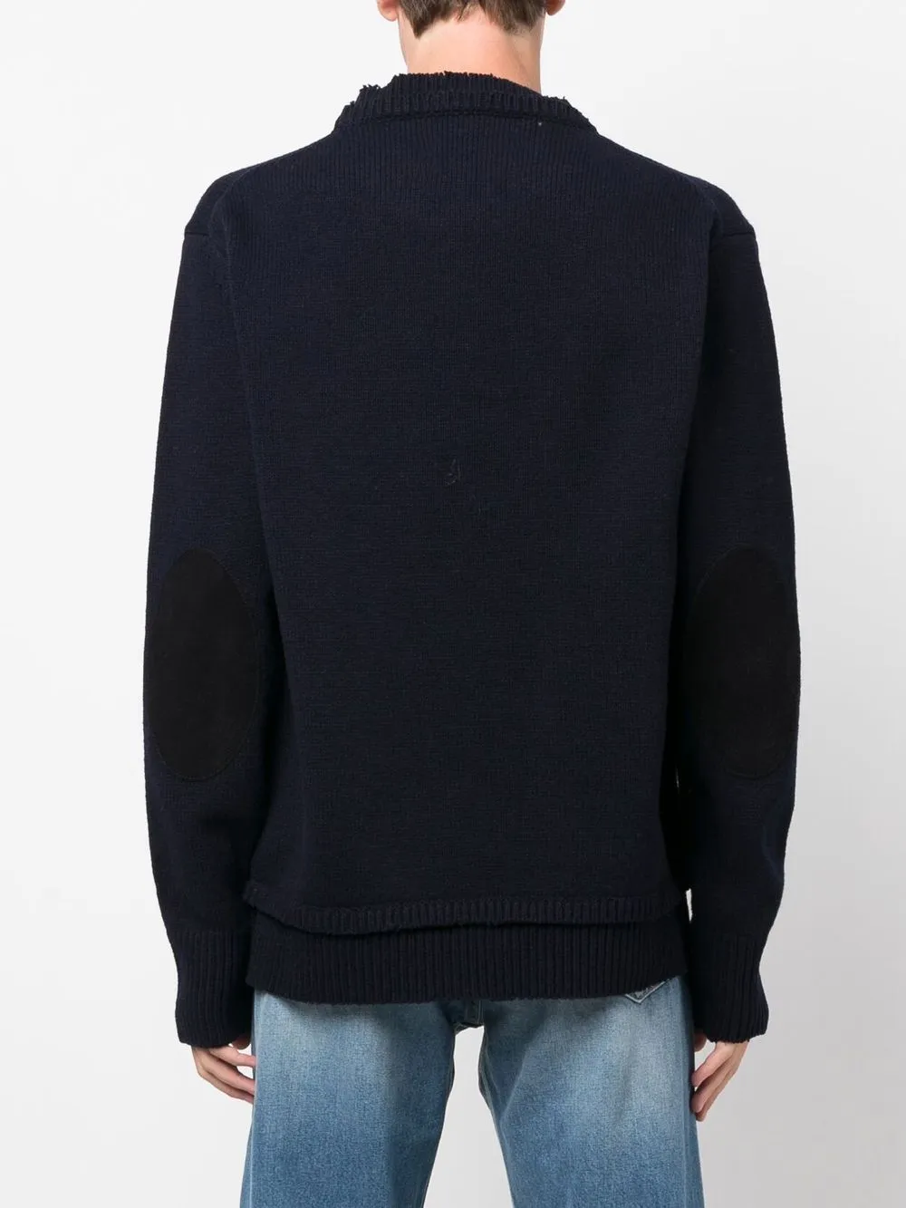 Maglione con toppe sui gomiti