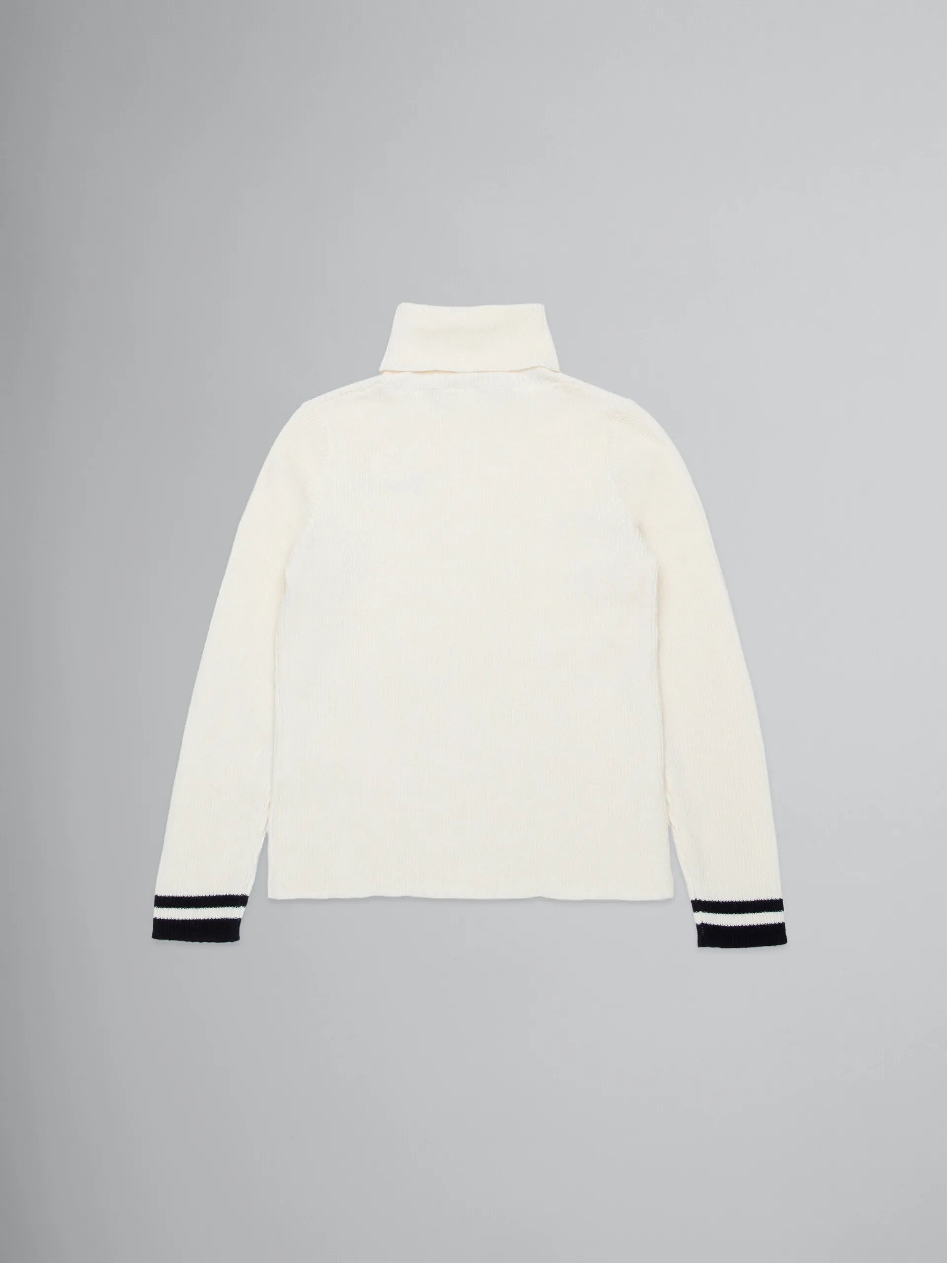 Maglione in misto cashmere a costine