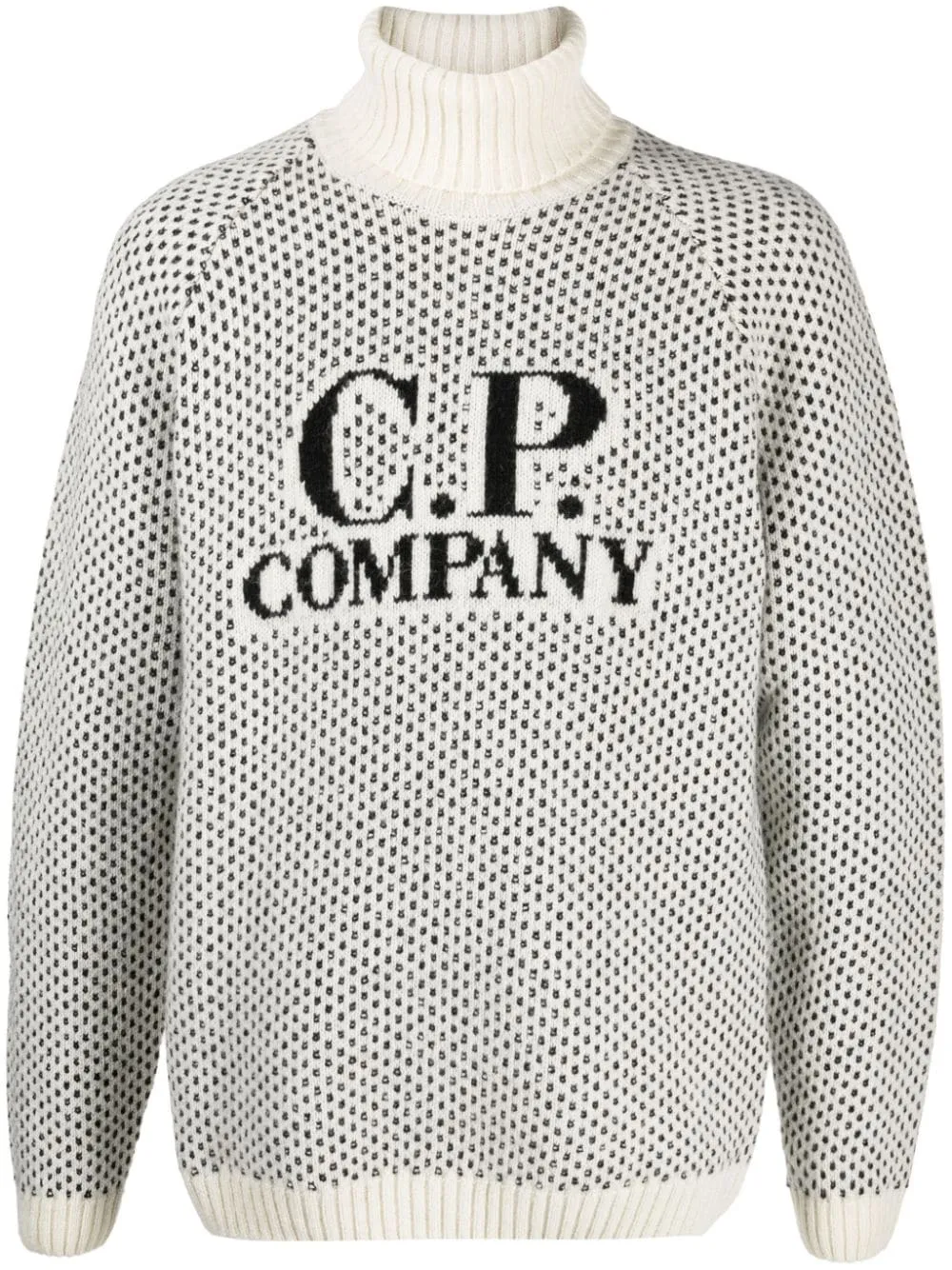 maglione logo a intarsio