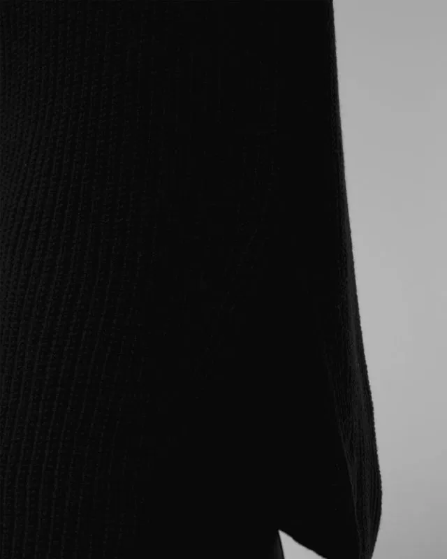 Maglione nero a collo alto in lana da donna Newland Vesta