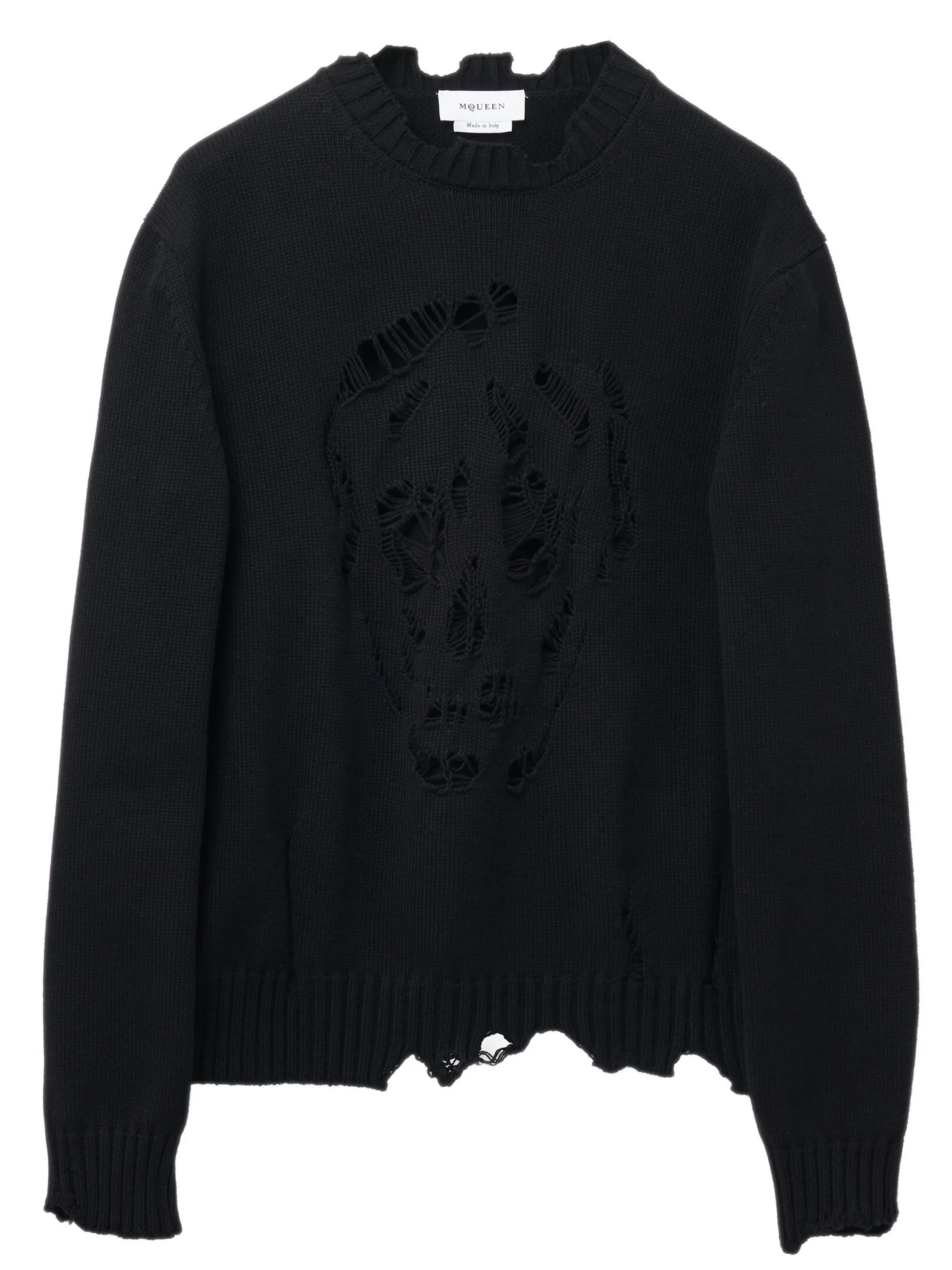 Maglione Skull Effetto Consumato