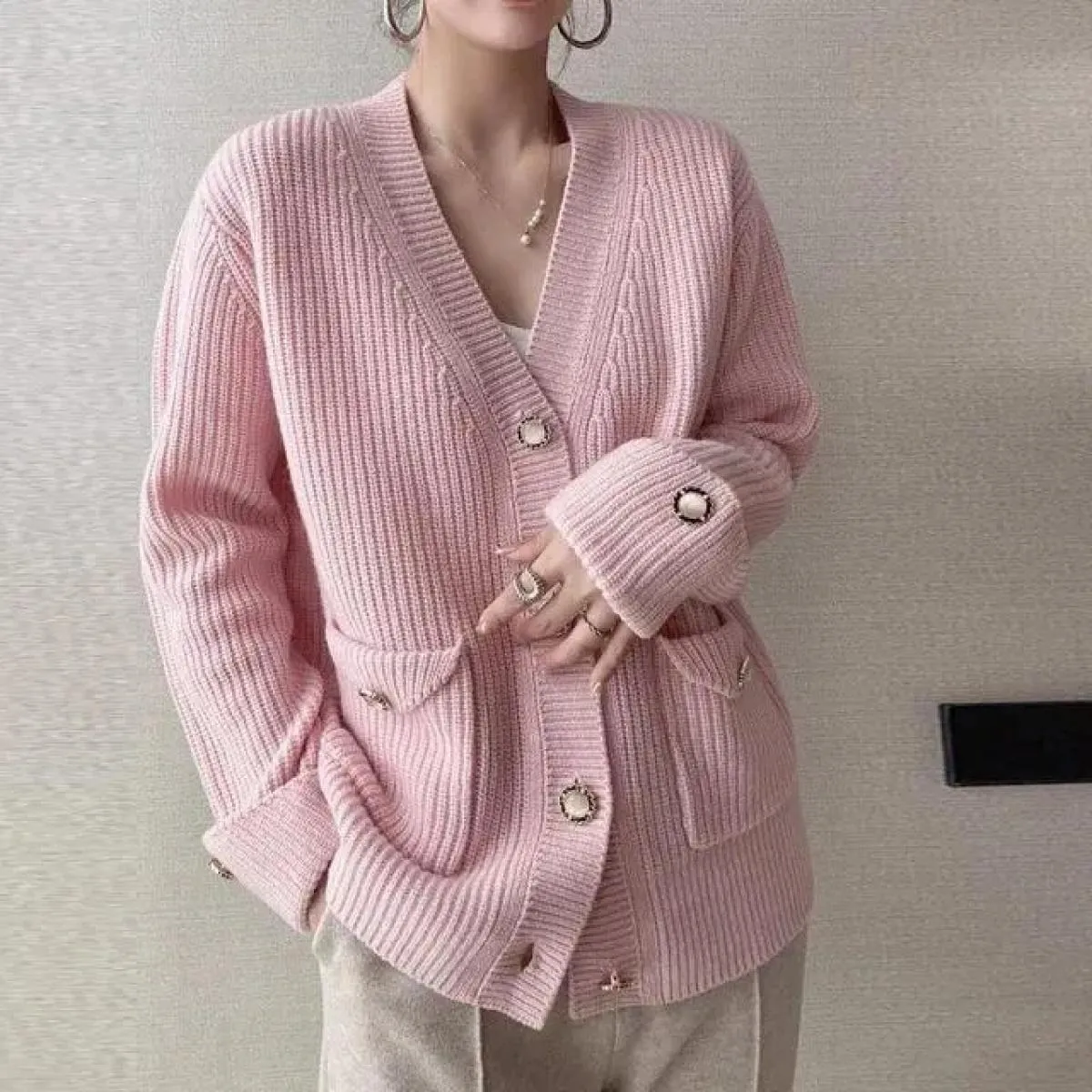 Maglioni maglione cardigan lavorato a maglia da donna nuovo autunno inverno