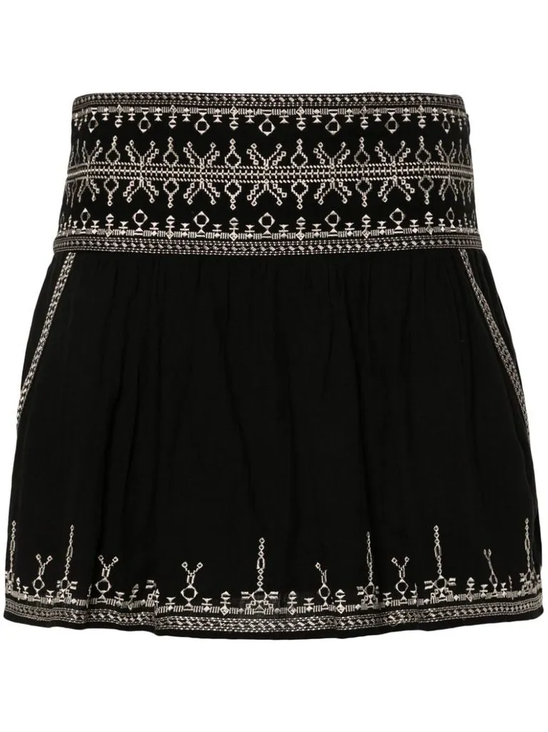 marant étoile Gonna ricamo geometrico