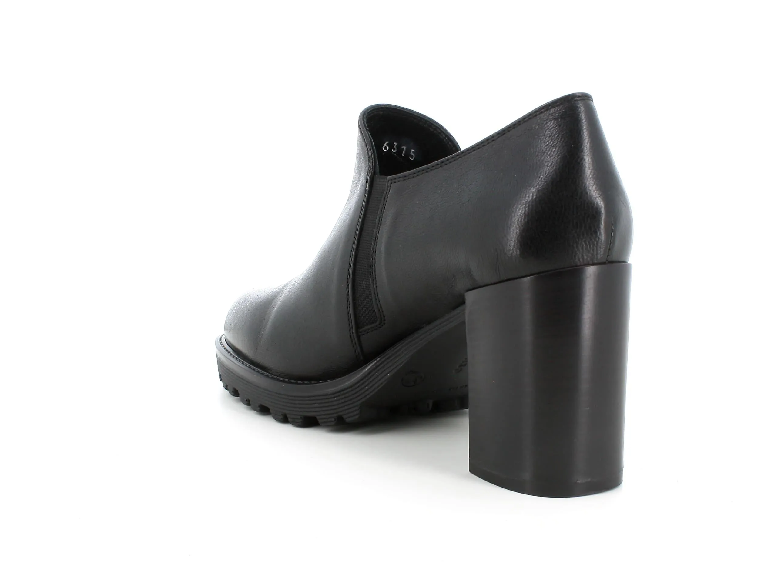 Melluso donna scarpe accollate pelle con zip