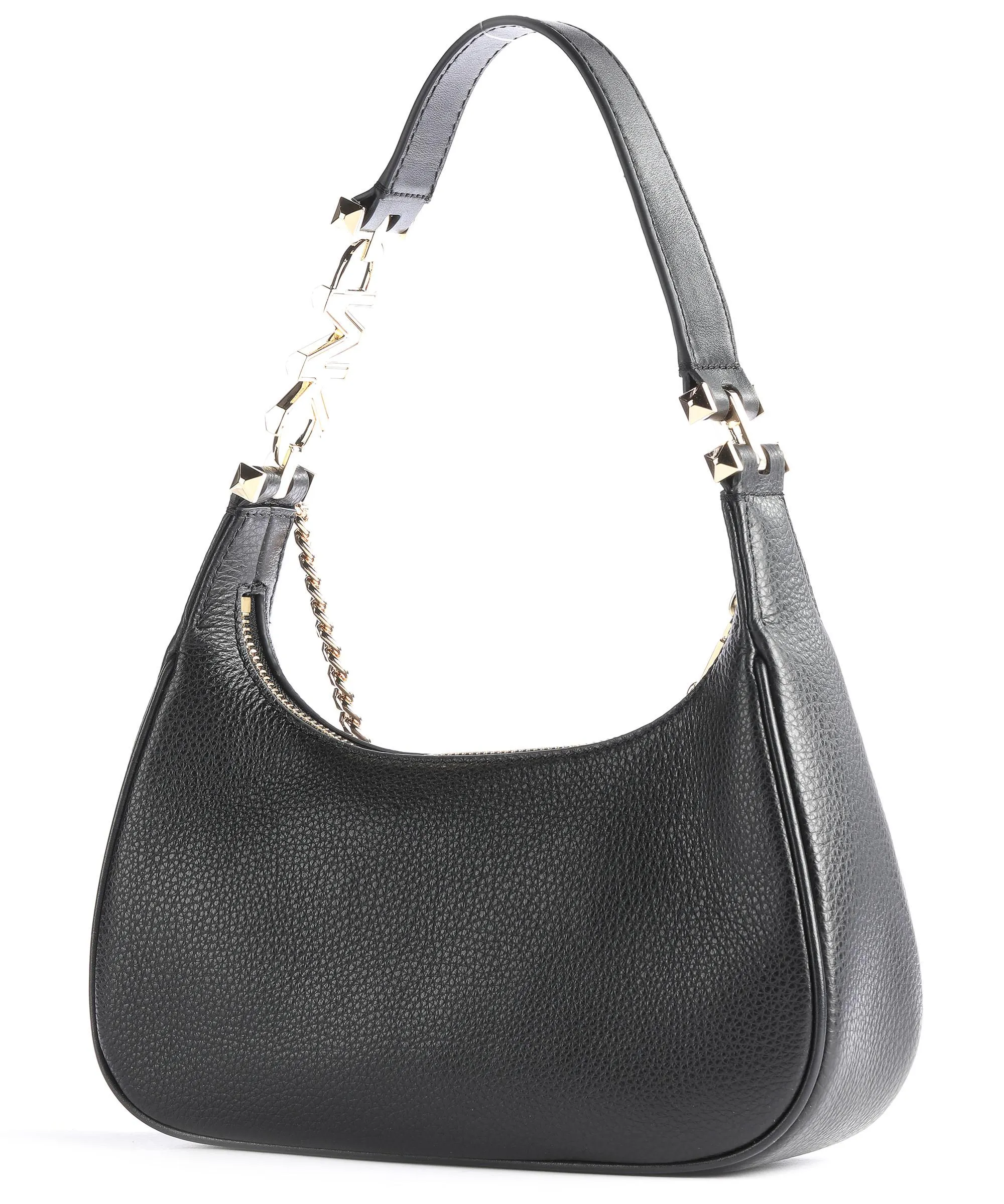  Michael Kors Piper Borsa a spalla pelle di vacchetta grana nero  