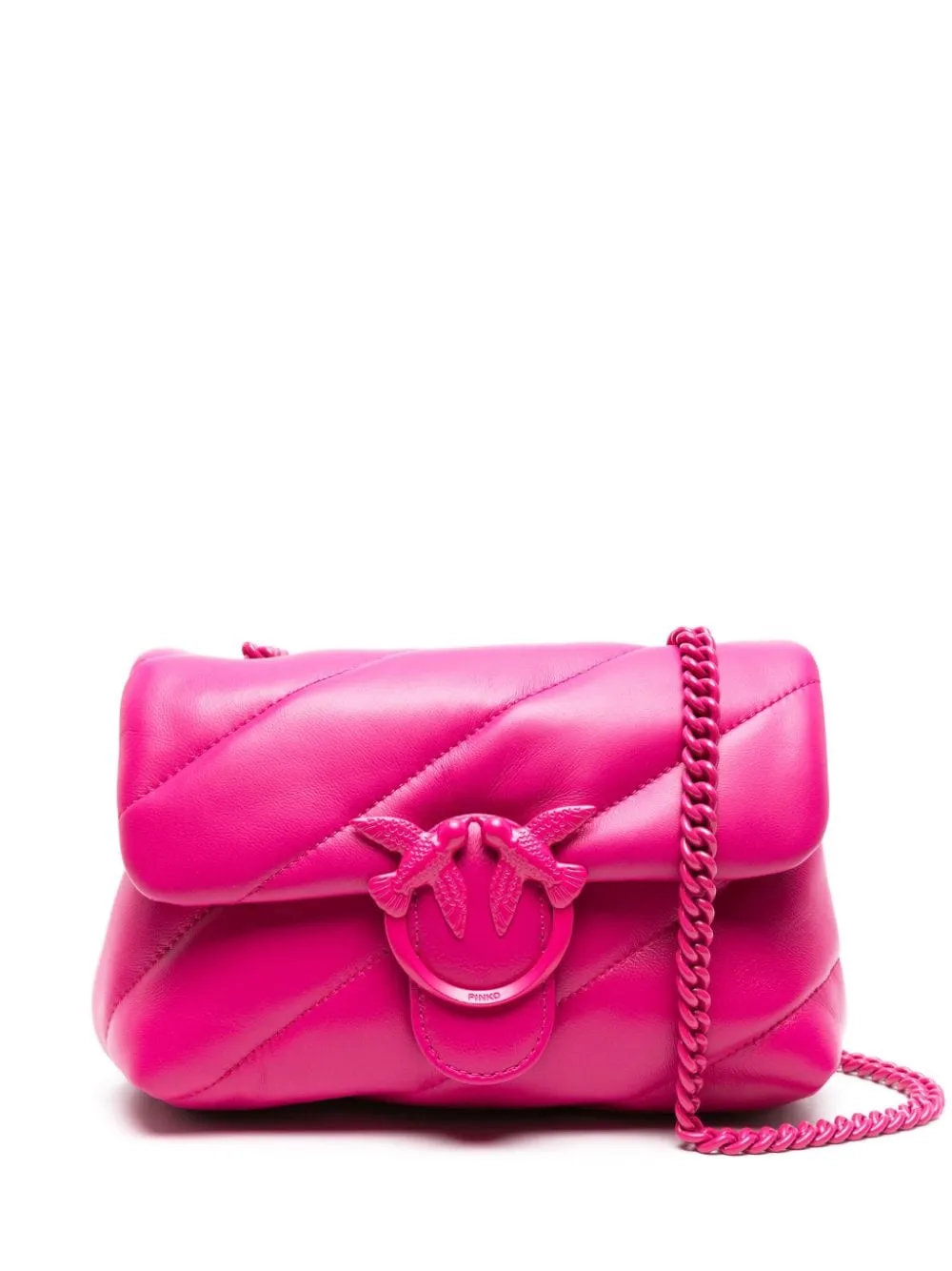 Mini Love Puff bag in Nappa / Fuchsia