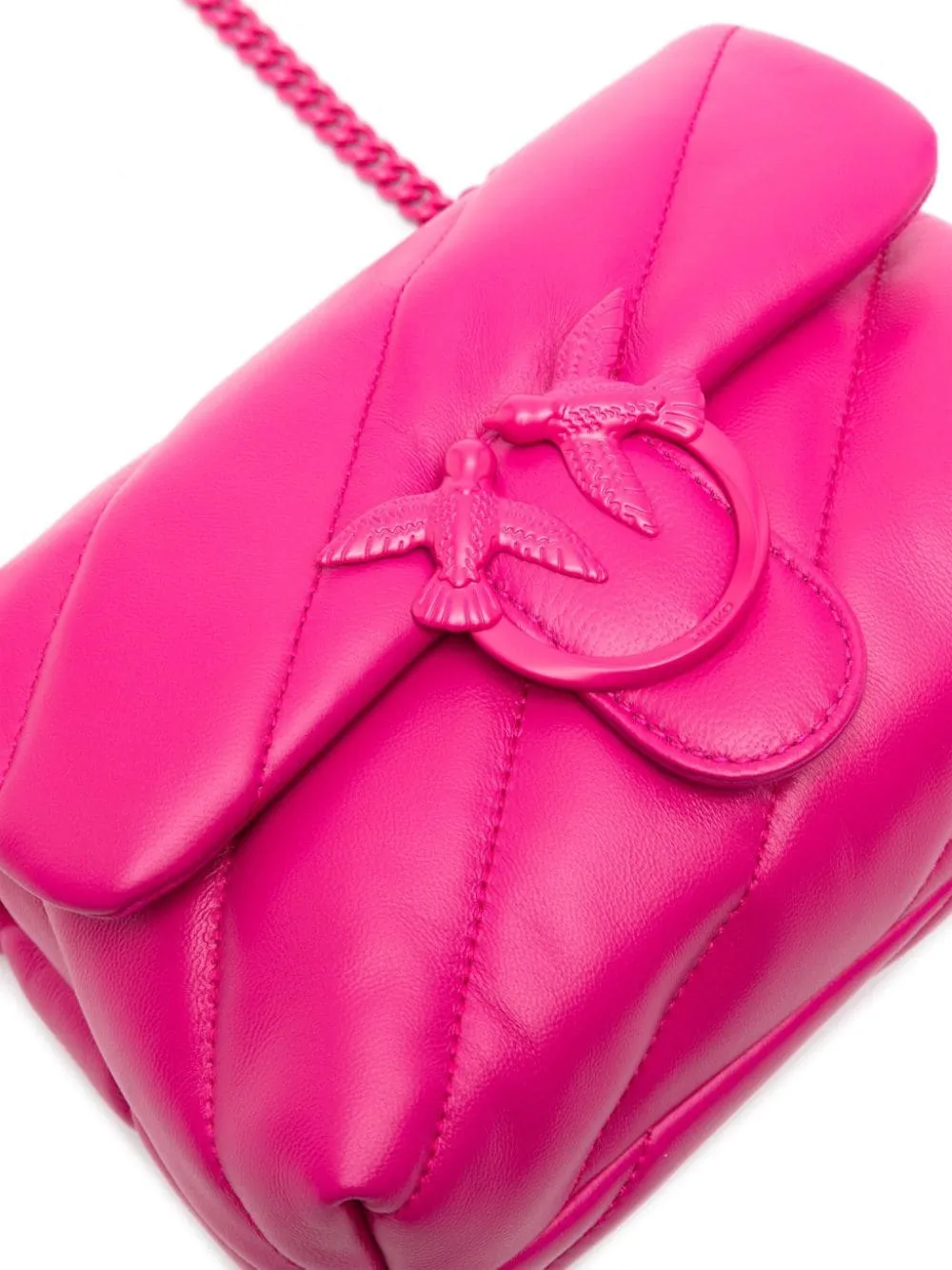 Mini Love Puff bag in Nappa / Fuchsia