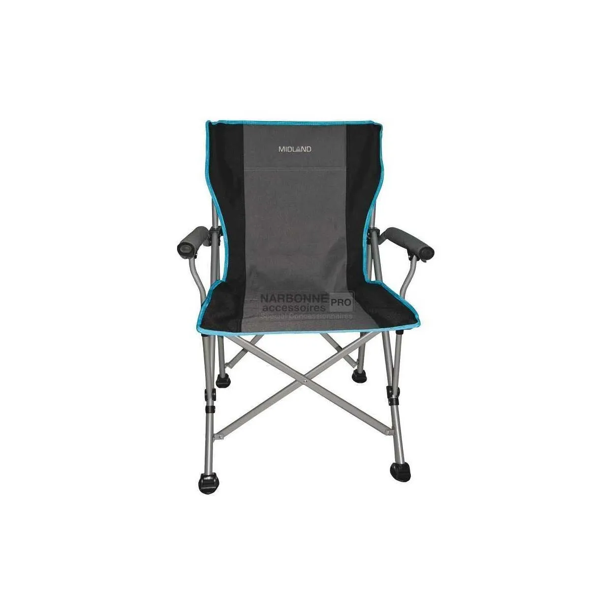 Offerta 4 Sedie Pieghevoli da campeggio Easy life Midland  grigio/blu