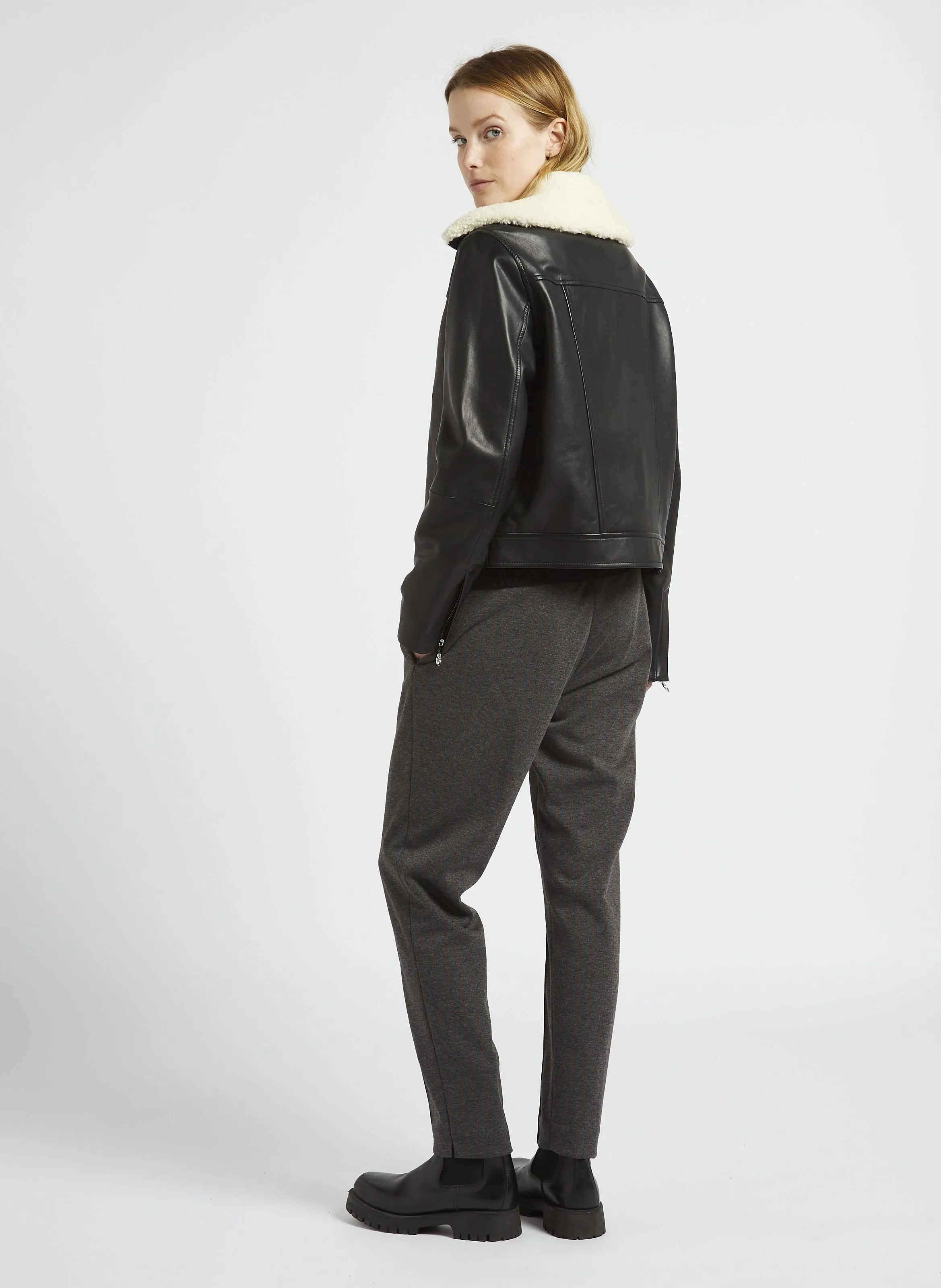  ONE STEP   MALENE - Maglione girocollo in misto cotone | Nero
