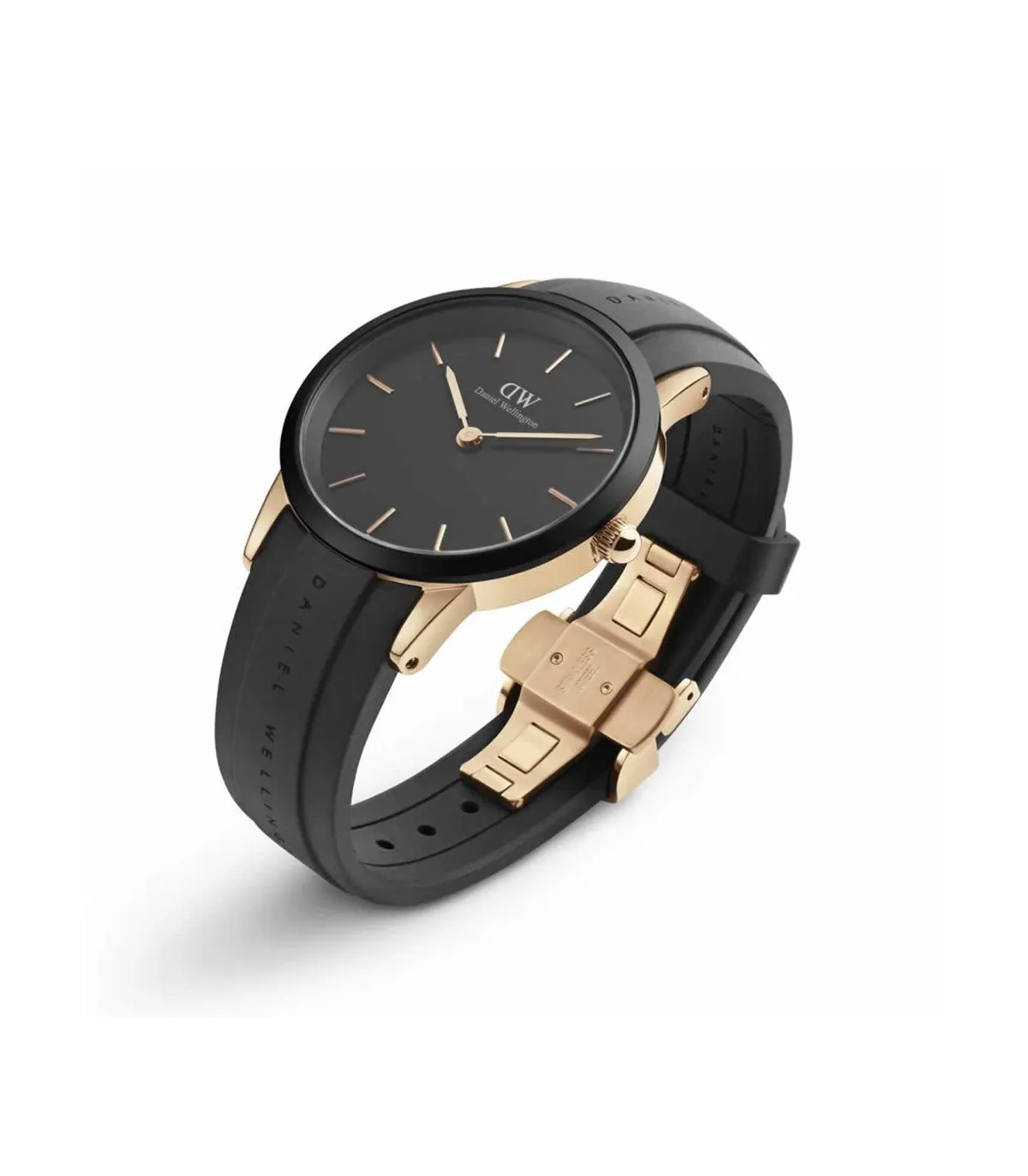 Orologio Daniel Wellington Uomo Nero Iconic Motion  Rosegold 40mm DW00100425