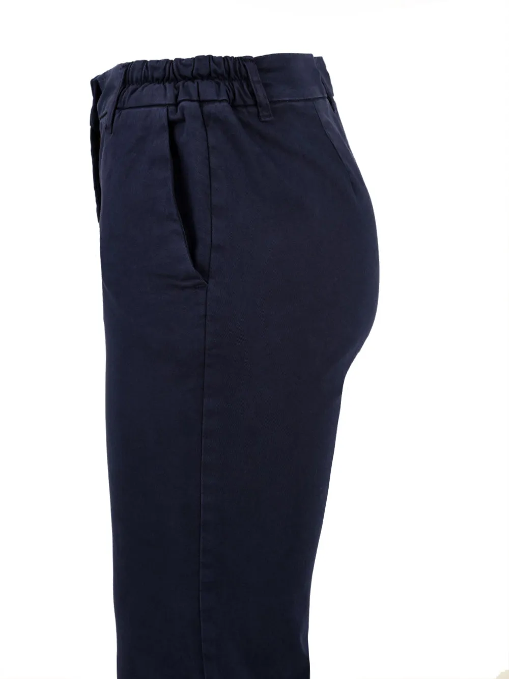 Pantalone blu scuro dritto da Donna con passanti