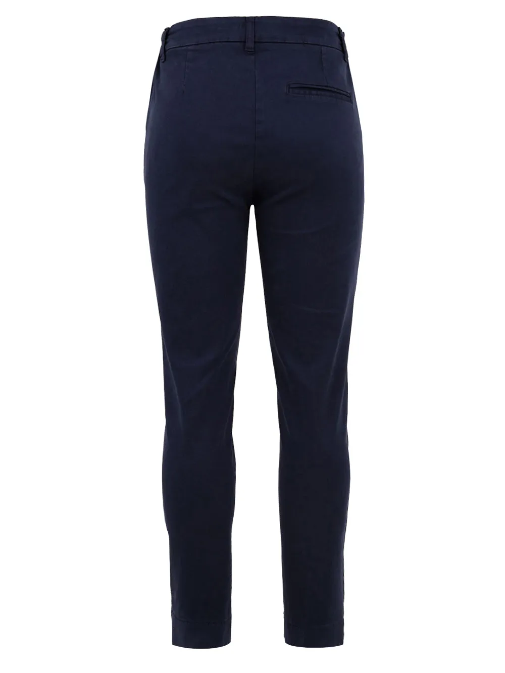 Pantalone blu scuro dritto da Donna con passanti
