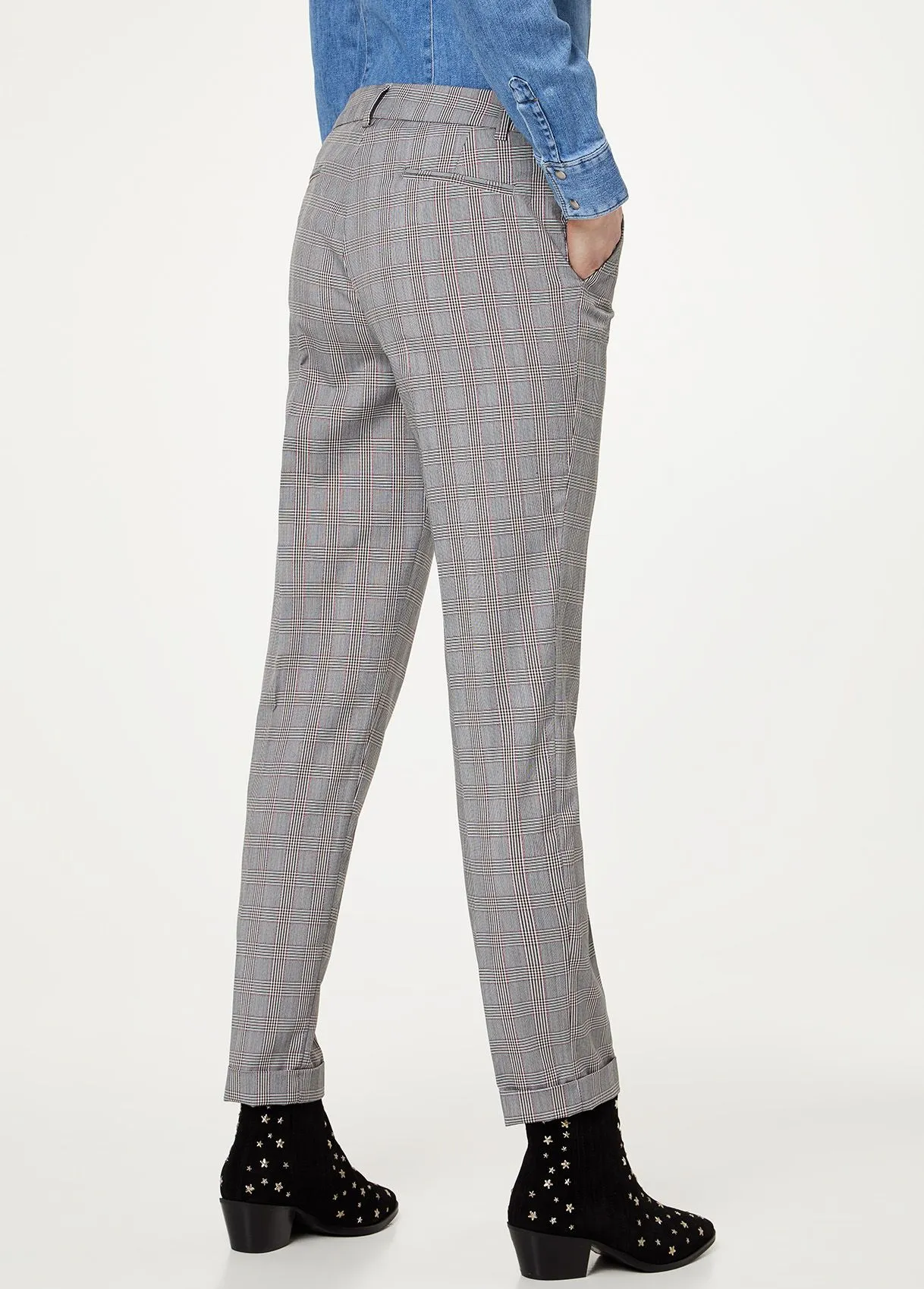 Pantalone casual con risvolto