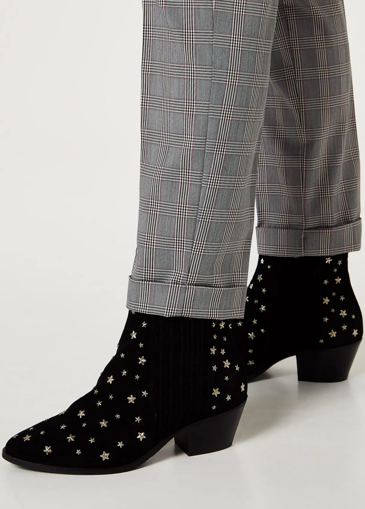 Pantalone casual con risvolto