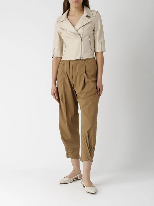Pantalone donna Herno in nylon stretch leggero Rame