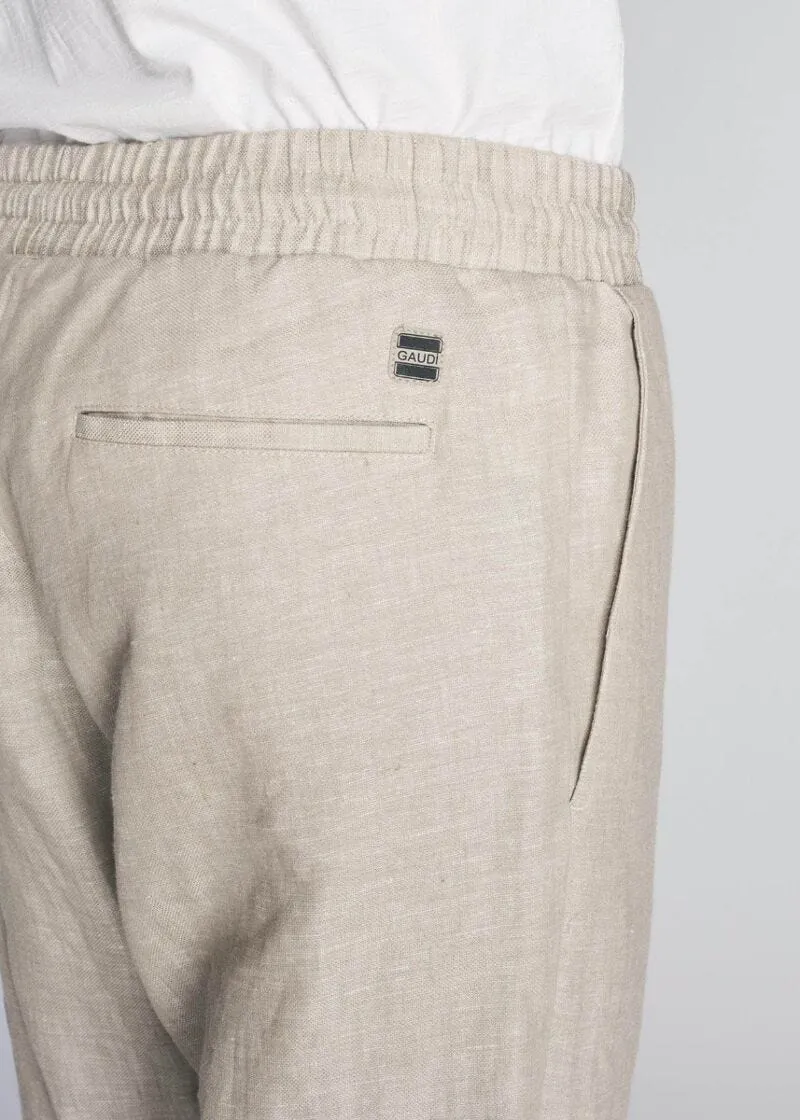 Pantalone in lino con coulisse