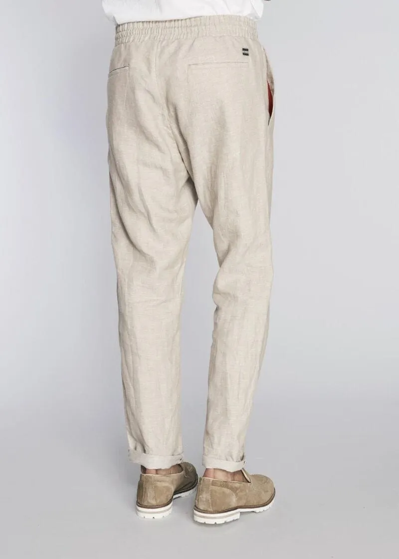 Pantalone in lino con coulisse