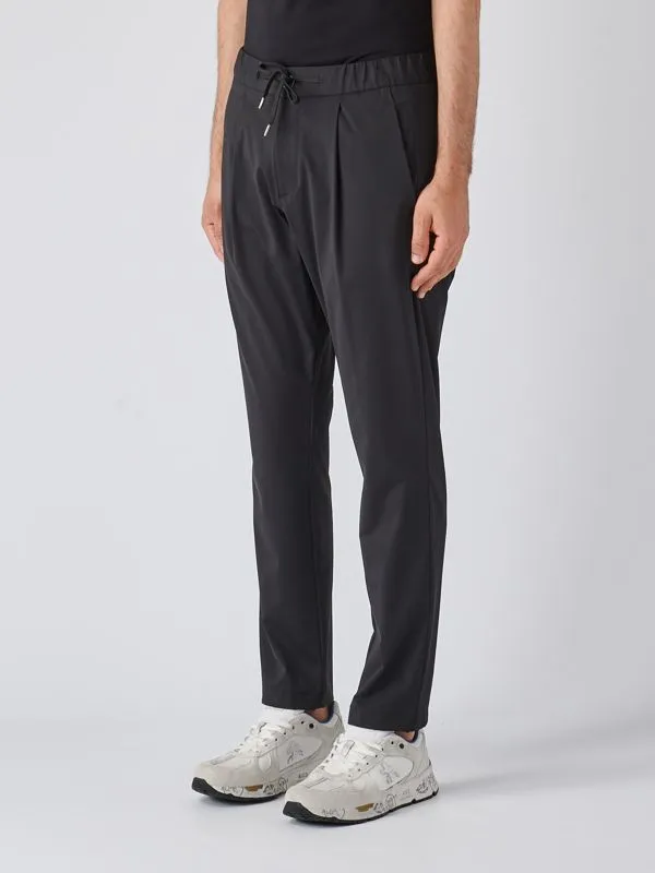 Pantalone uomo Herno in jersey tricot bi-stretch Nero