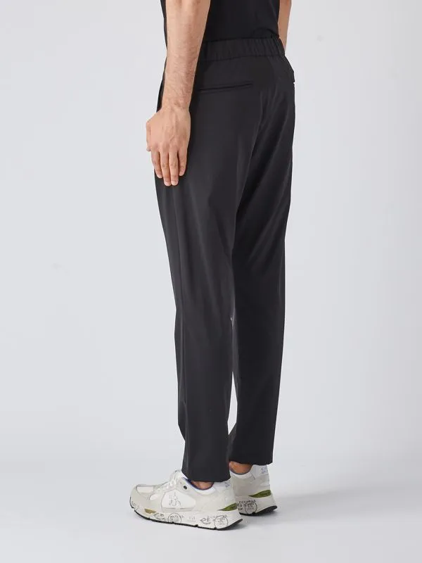 Pantalone uomo Herno in jersey tricot bi-stretch Nero