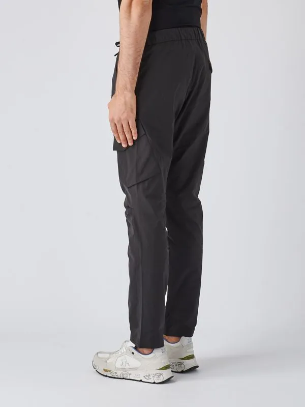 Pantalone uomo Herno Laminar cargo in nylon Nero